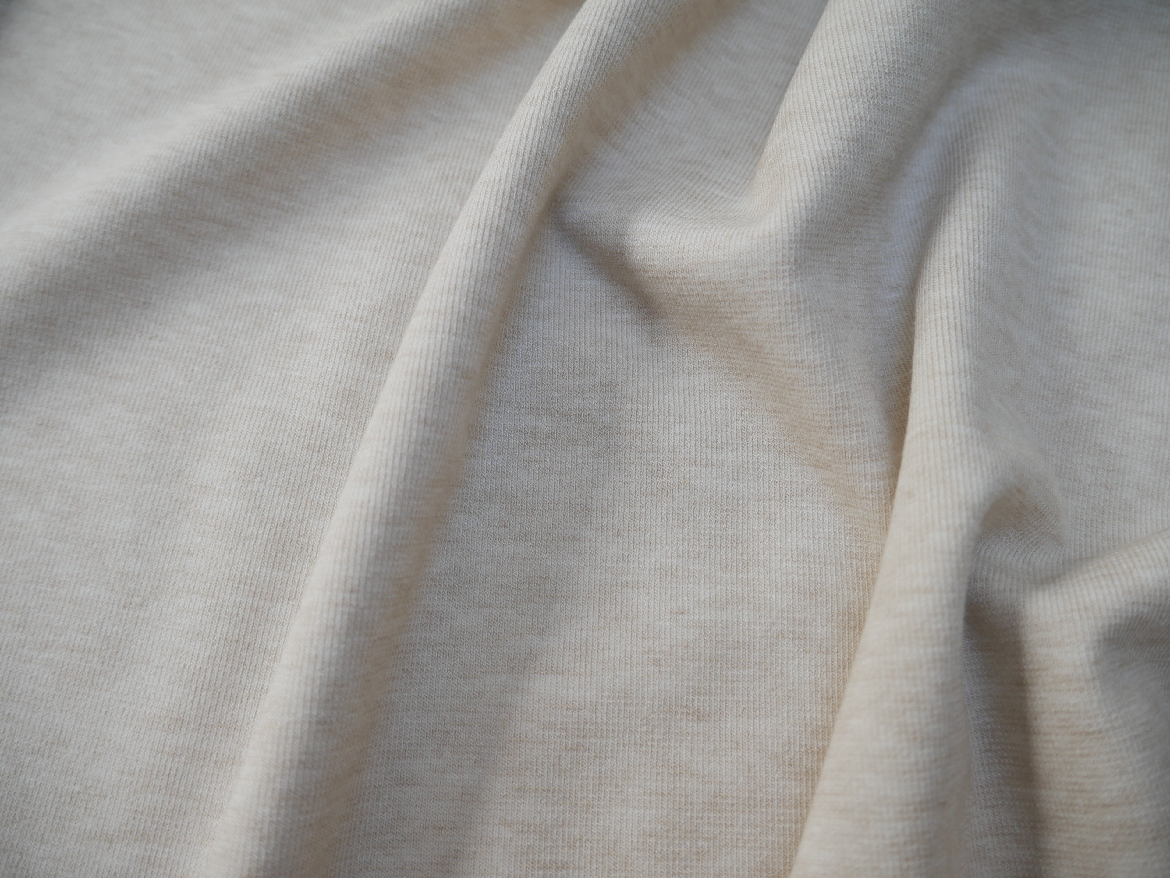 Angora Touch Jersey in Oatmeal-Viscose Crepe-Flying Bobbins Haberdashery