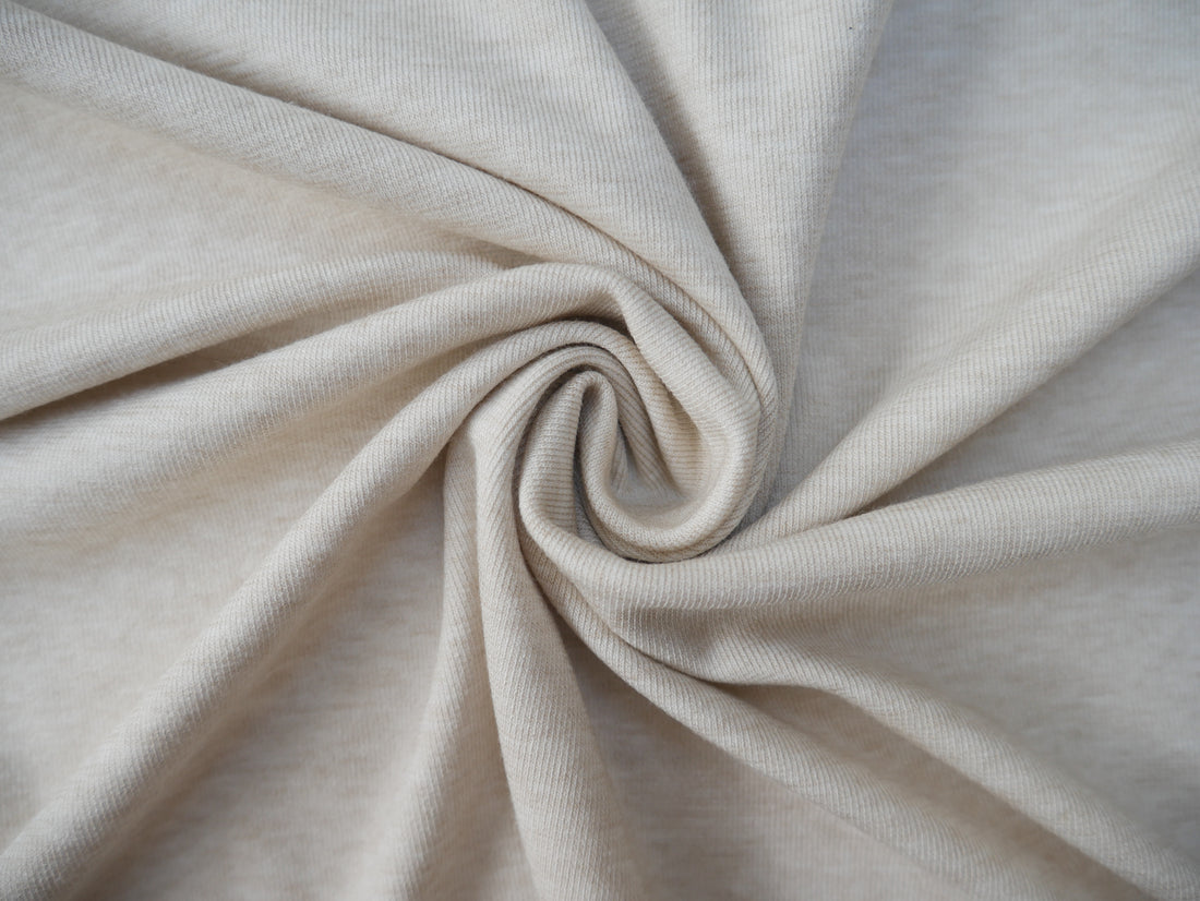 Angora Touch Jersey in Oatmeal-Viscose Crepe-Flying Bobbins Haberdashery