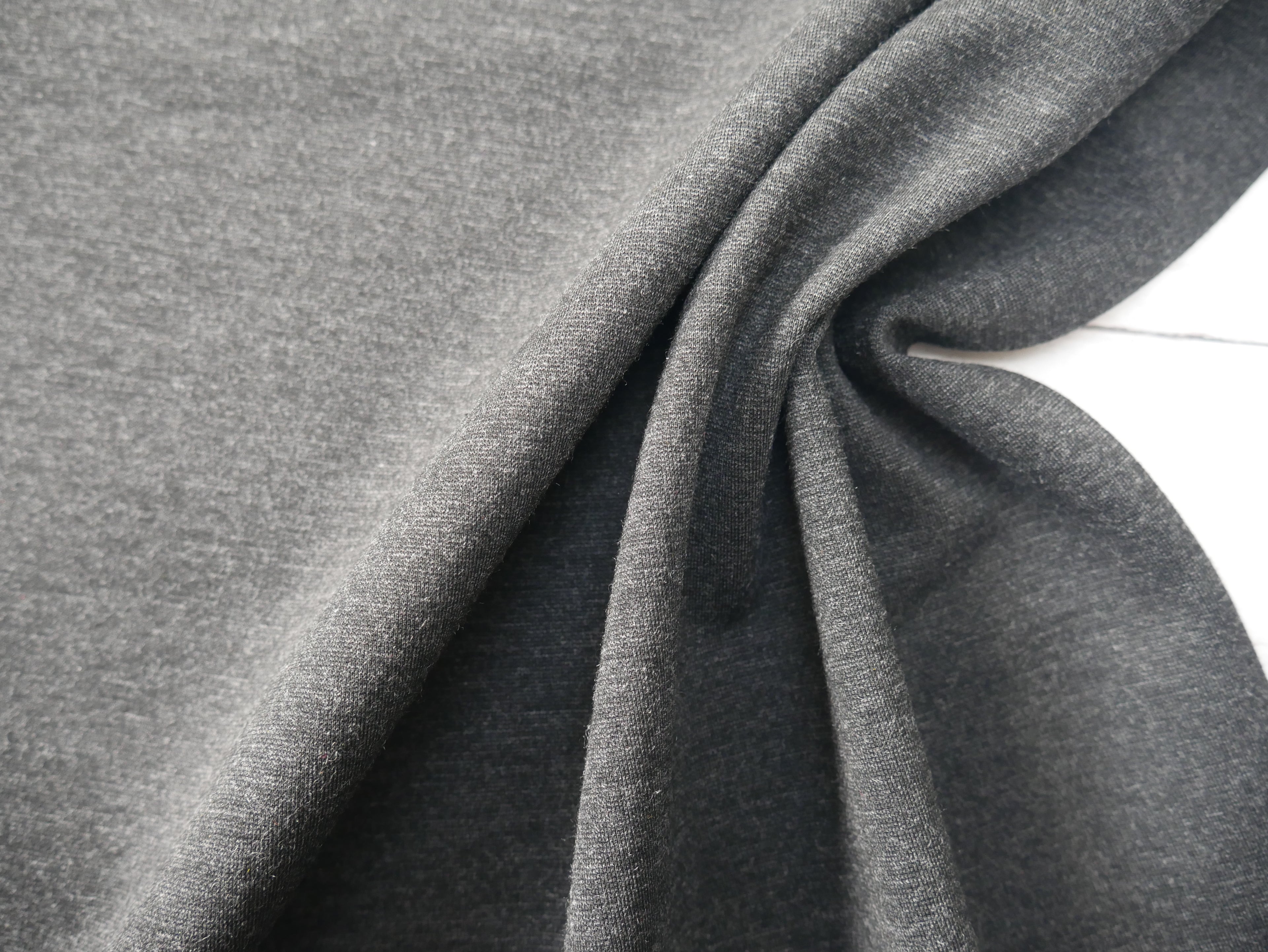 Ponte Roma in Charcoal-Knitted Fabric-Flying Bobbins Haberdashery