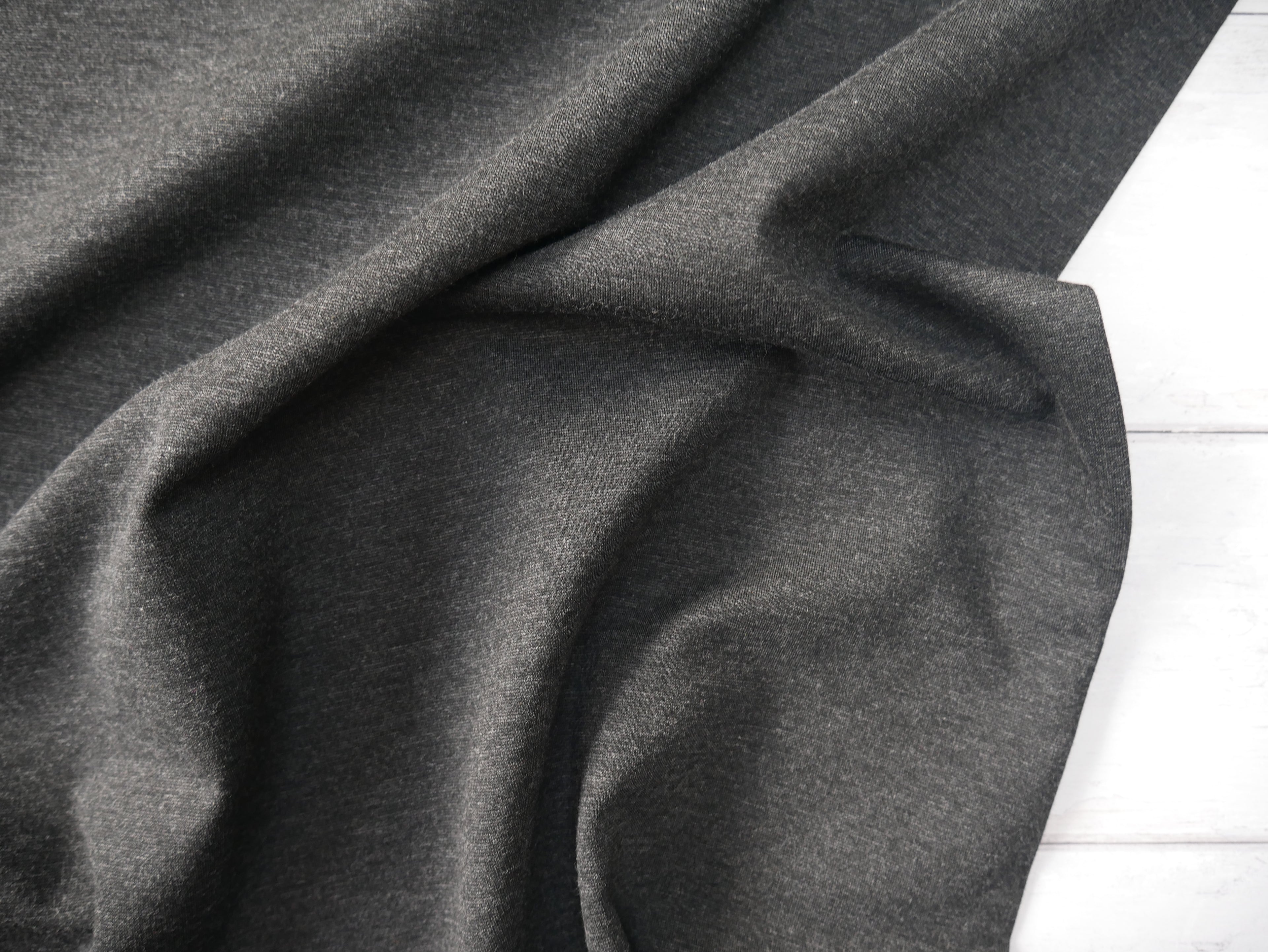 Ponte Roma in Charcoal-Knitted Fabric-Flying Bobbins Haberdashery