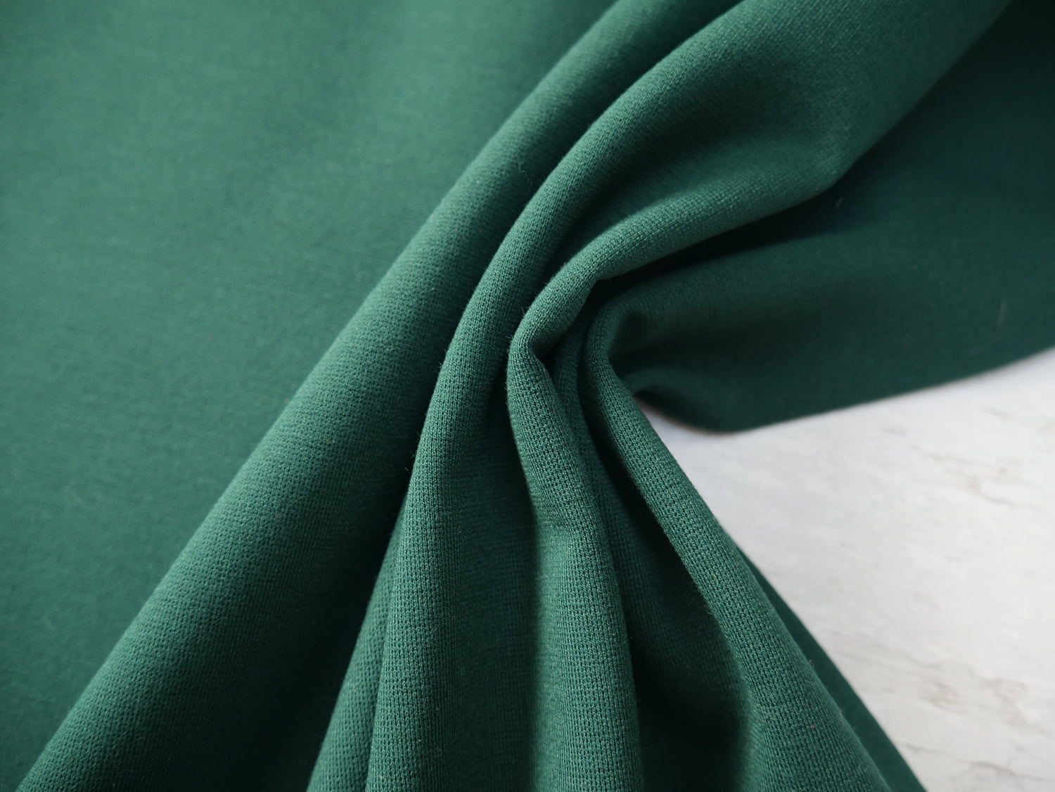 Ponte Roma in Forest-Knitted Fabric-Flying Bobbins Haberdashery