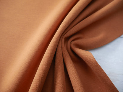 Ponte Roma in Tan-Knitted Fabric-Flying Bobbins Haberdashery