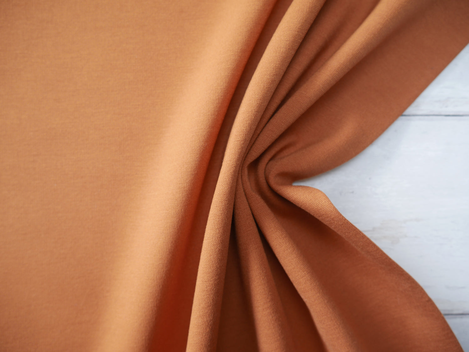 Ponte Roma in Tan-Knitted Fabric-Flying Bobbins Haberdashery