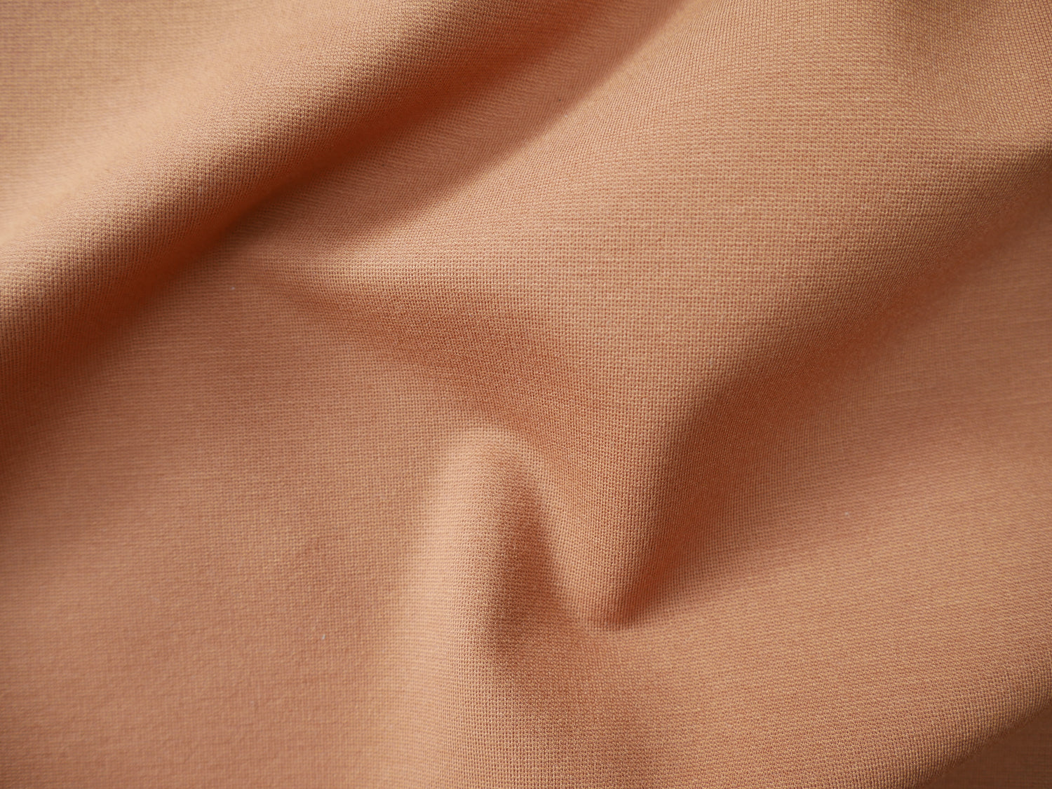 Ponte Roma in Tan-Knitted Fabric-Flying Bobbins Haberdashery