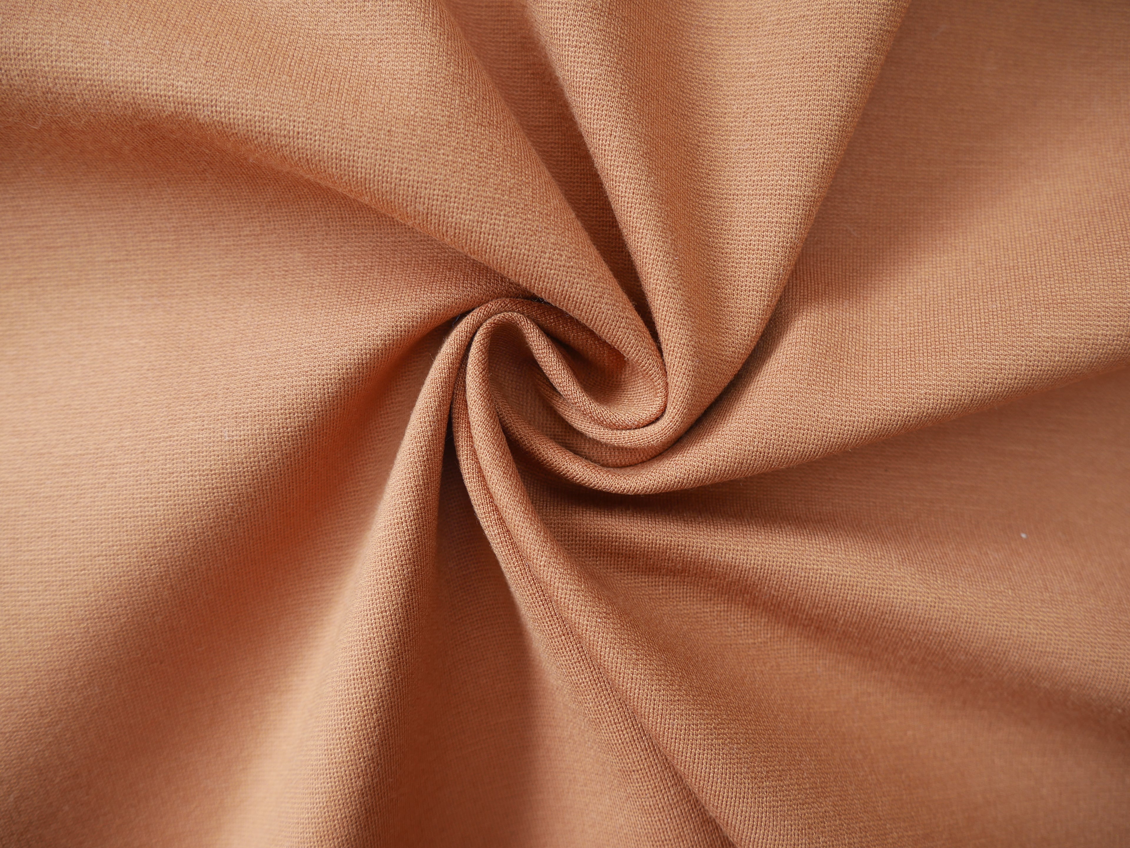 Ponte Roma in Tan-Knitted Fabric-Flying Bobbins Haberdashery