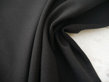 Ponte Roma in Black-Knitted Fabric-Flying Bobbins Haberdashery