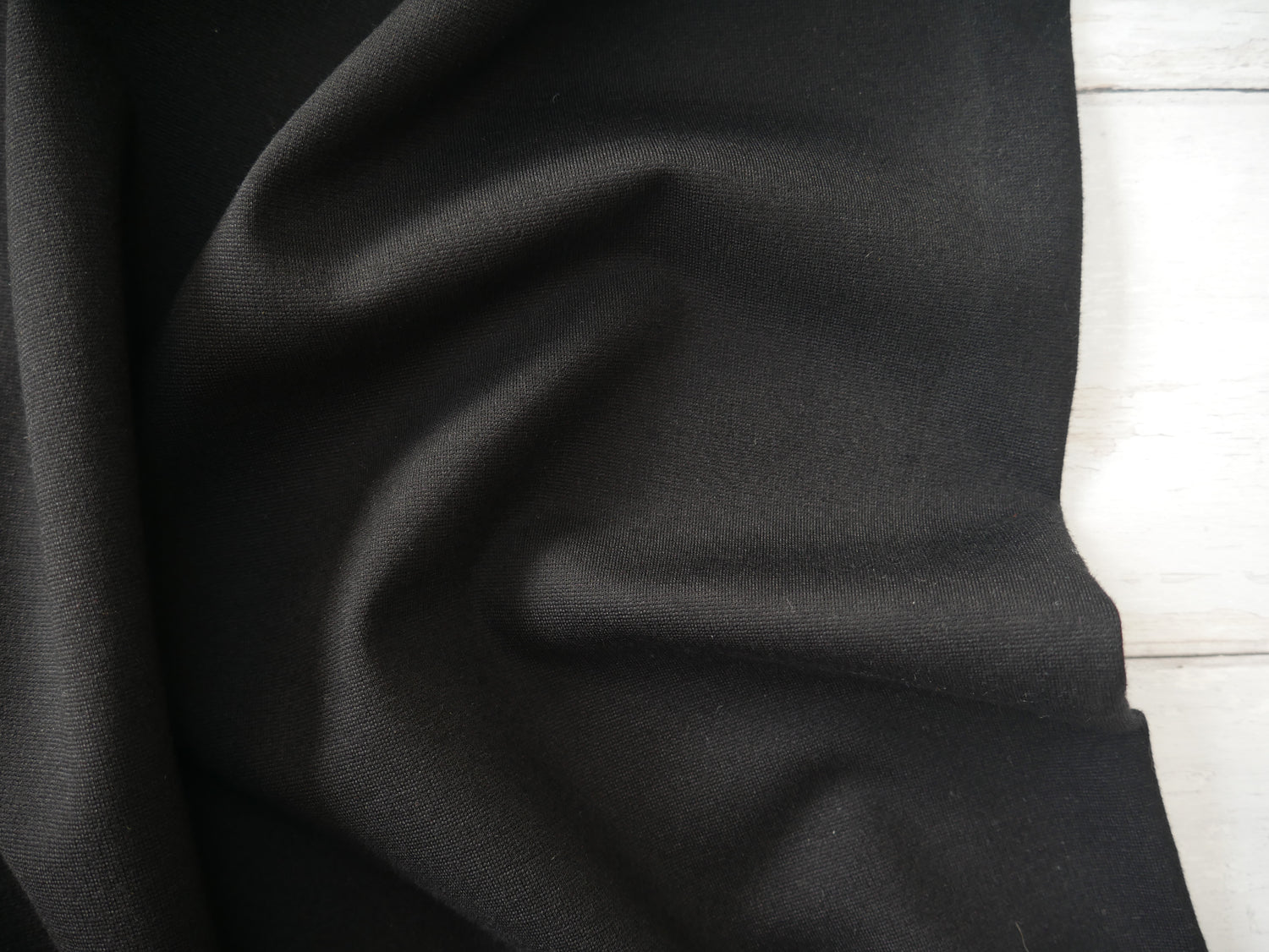 Ponte Roma in Black-Knitted Fabric-Flying Bobbins Haberdashery