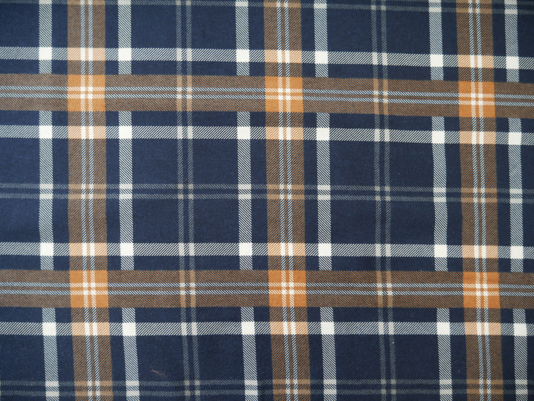 Brushed Flannel Check-Jacquard Knit-Flying Bobbins Haberdashery