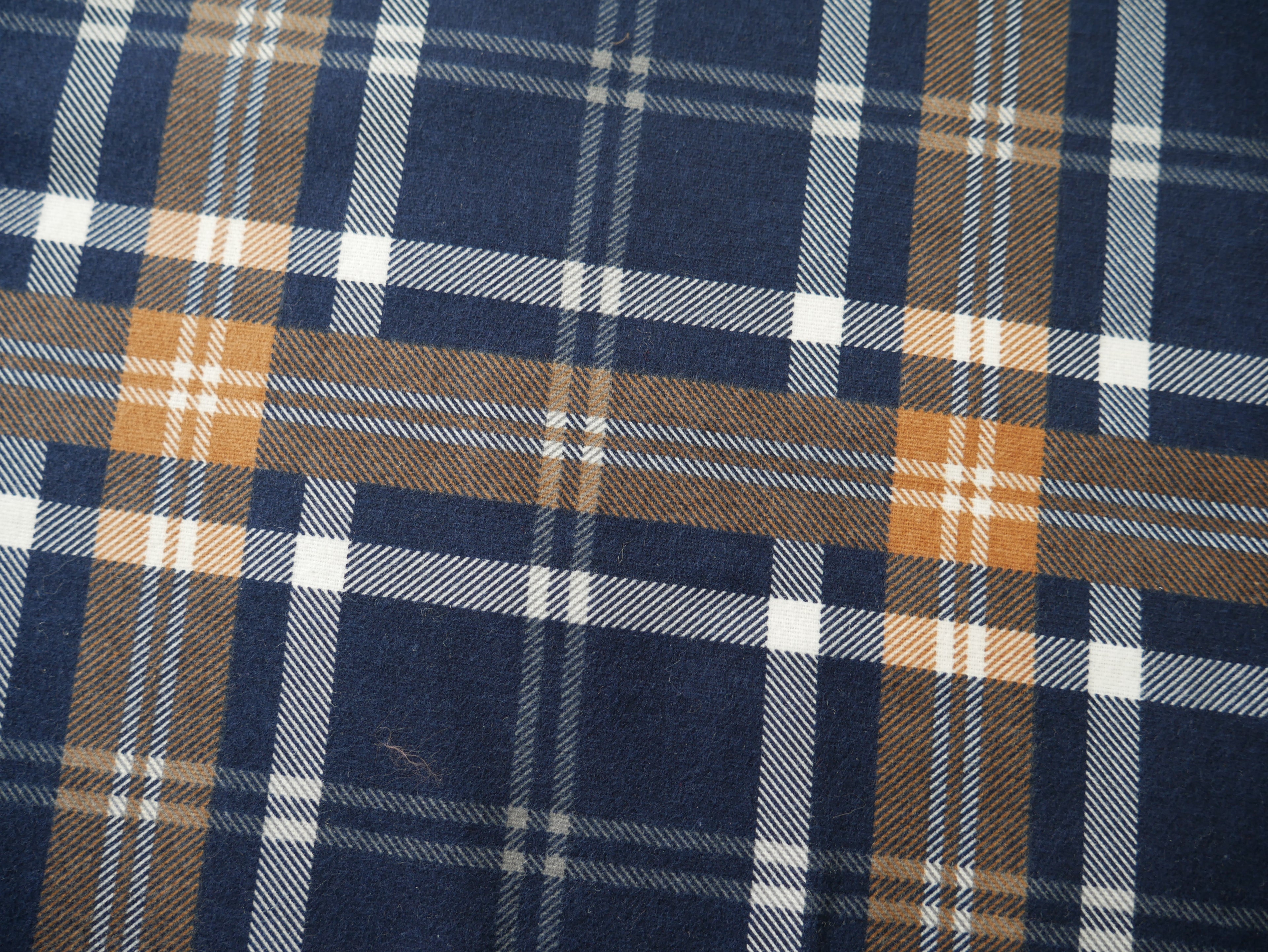 Brushed Flannel Check-Jacquard Knit-Flying Bobbins Haberdashery