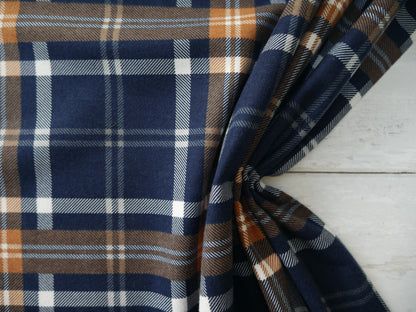 Brushed Flannel Check-Jacquard Knit-Flying Bobbins Haberdashery