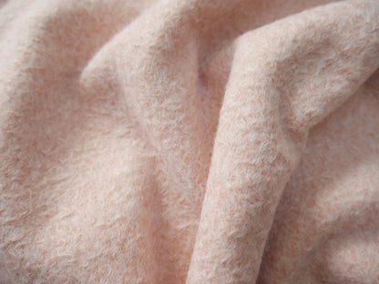 Bouclé Melange Coat Fabric in Soft Pink, £16.00 p/m-Fabric-Flying Bobbins Haberdashery
