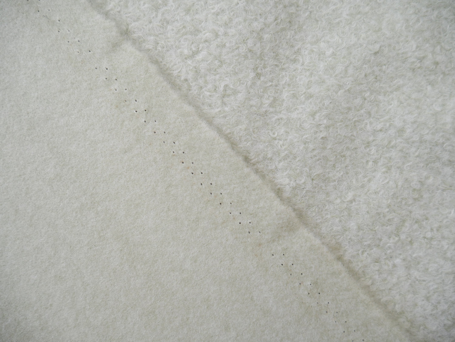 Bouclé Melange Coat Fabric in Soft Mint, £16.00 p/m-Fabric-Flying Bobbins Haberdashery