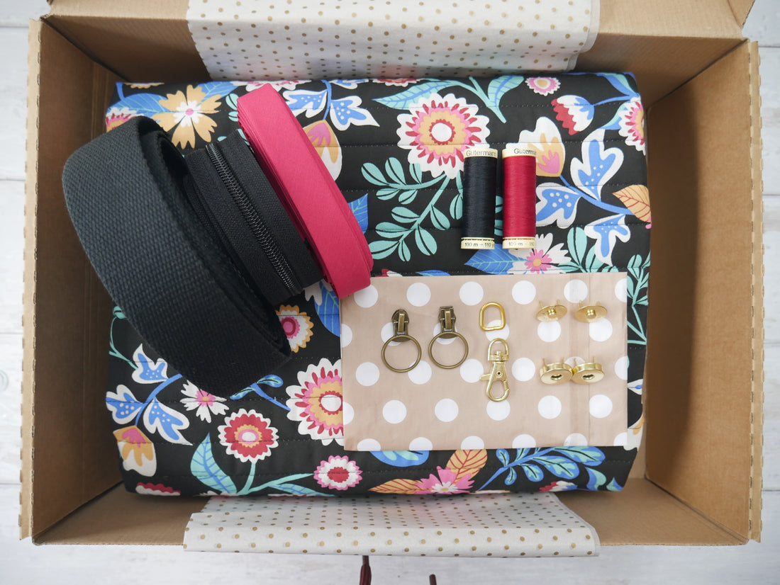 Bella Quilted Bag Kit - Kaleria Quilted Cotton-Sewing Kit-Flying Bobbins Haberdashery