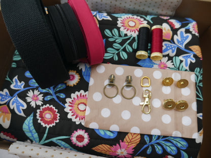 Bella Quilted Bag Kit - Kaleria Quilted Cotton-Sewing Kit-Flying Bobbins Haberdashery