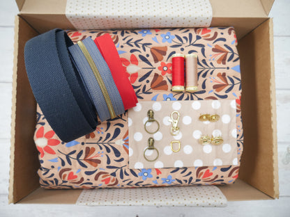 Bella Quilted Bag Kit - Lafleur Quilted Cotton-Sewing Kit-Flying Bobbins Haberdashery