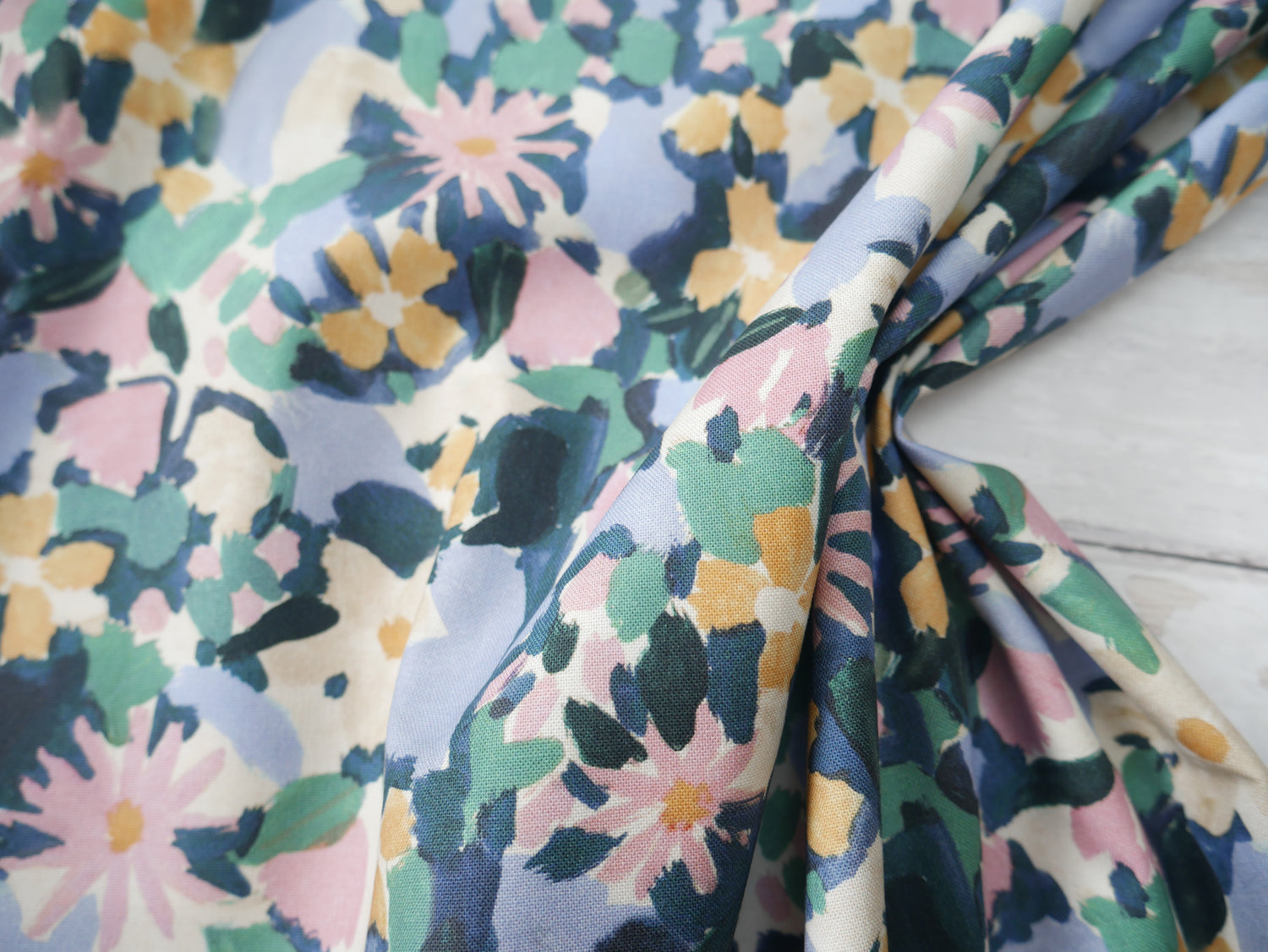 Lewis &amp; Irene Garden Solstice Printed Cotton by Bluebellgray-Cotton Fabric-Flying Bobbins Haberdashery