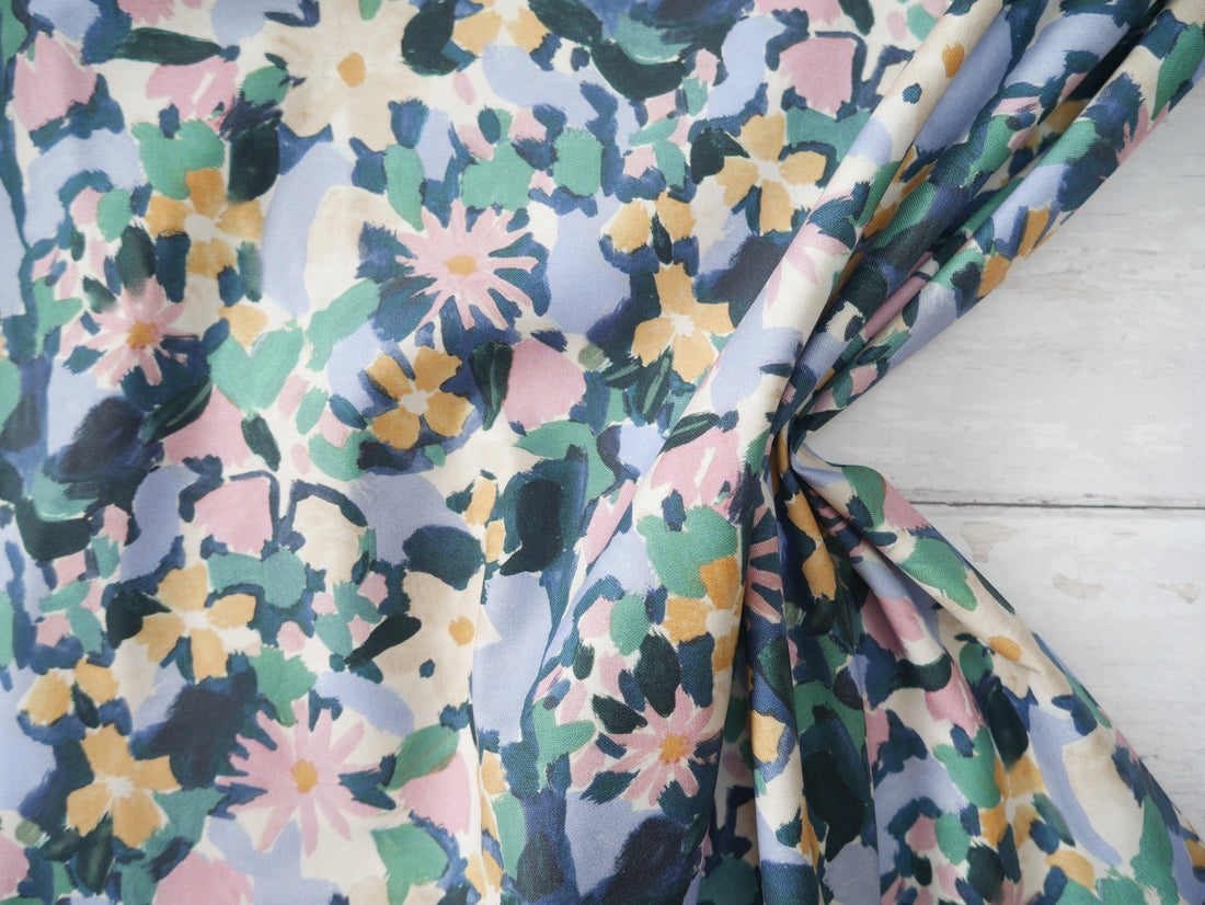 Lewis &amp; Irene Garden Solstice Printed Cotton by Bluebellgray-Cotton Fabric-Flying Bobbins Haberdashery