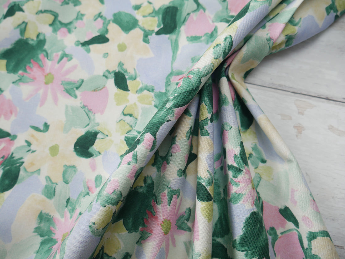 Lewis &amp; Irene Garden Summer Printed Cotton by Bluebellgray-Cotton Fabric-Flying Bobbins Haberdashery