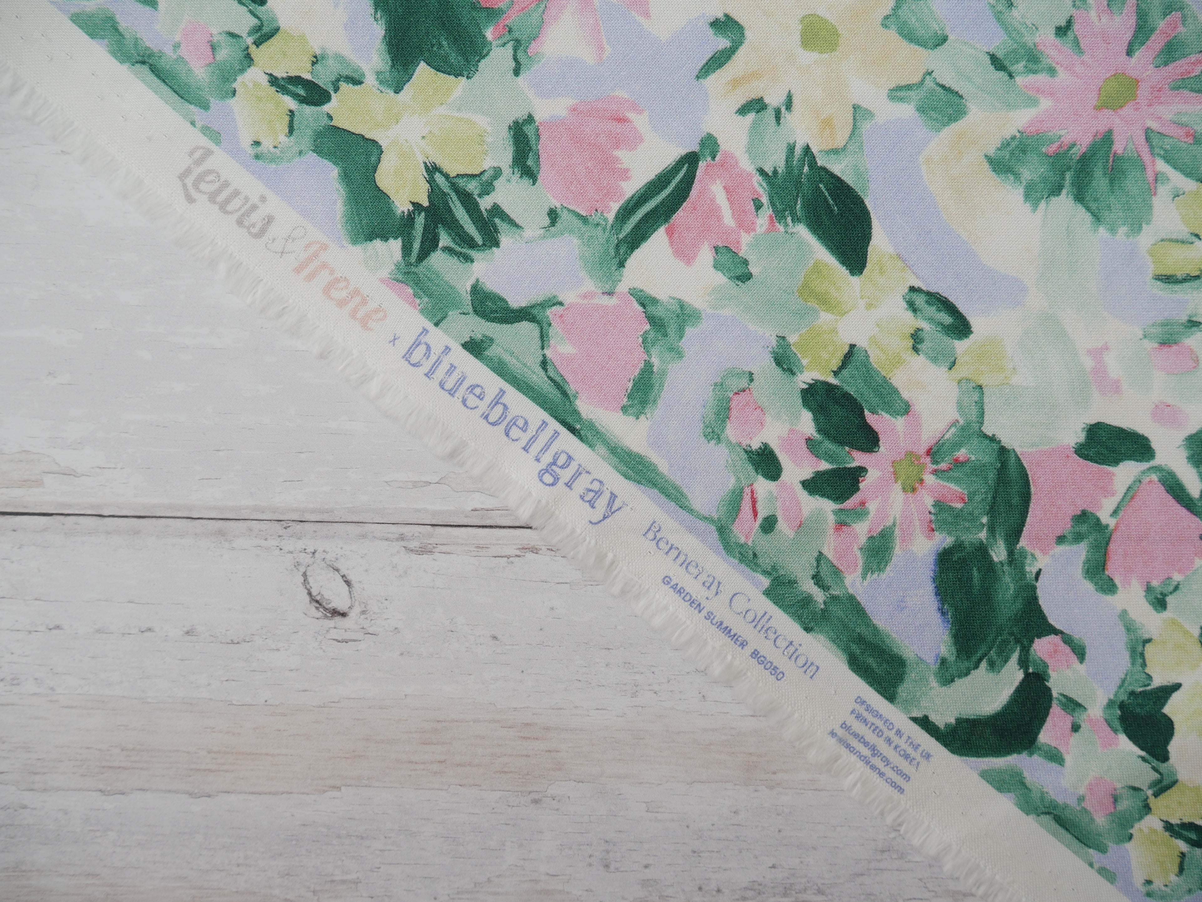 Lewis &amp; Irene Garden Summer Printed Cotton by Bluebellgray-Cotton Fabric-Flying Bobbins Haberdashery