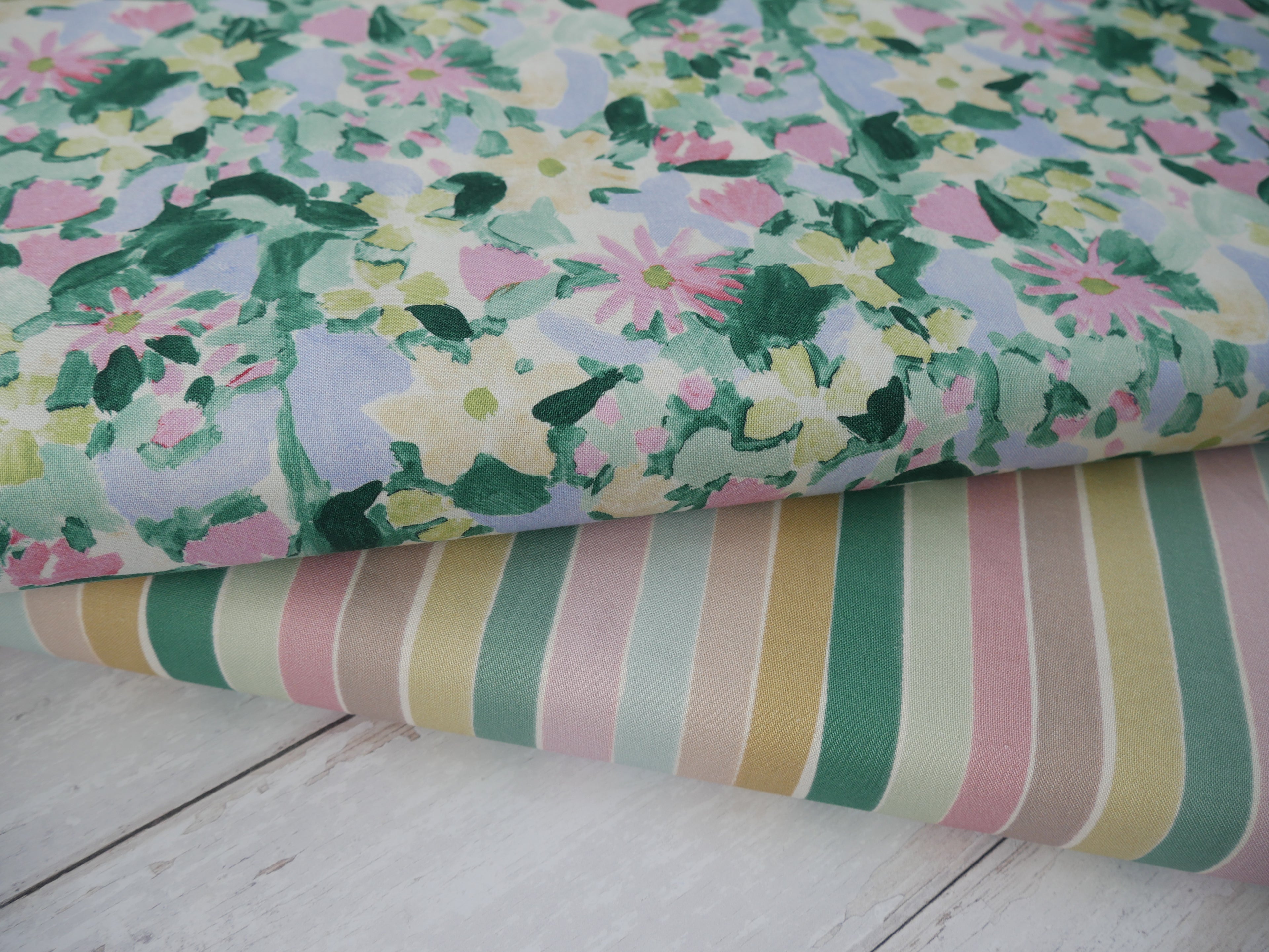 Lewis &amp; Irene Garden Summer Printed Cotton by Bluebellgray-Cotton Fabric-Flying Bobbins Haberdashery