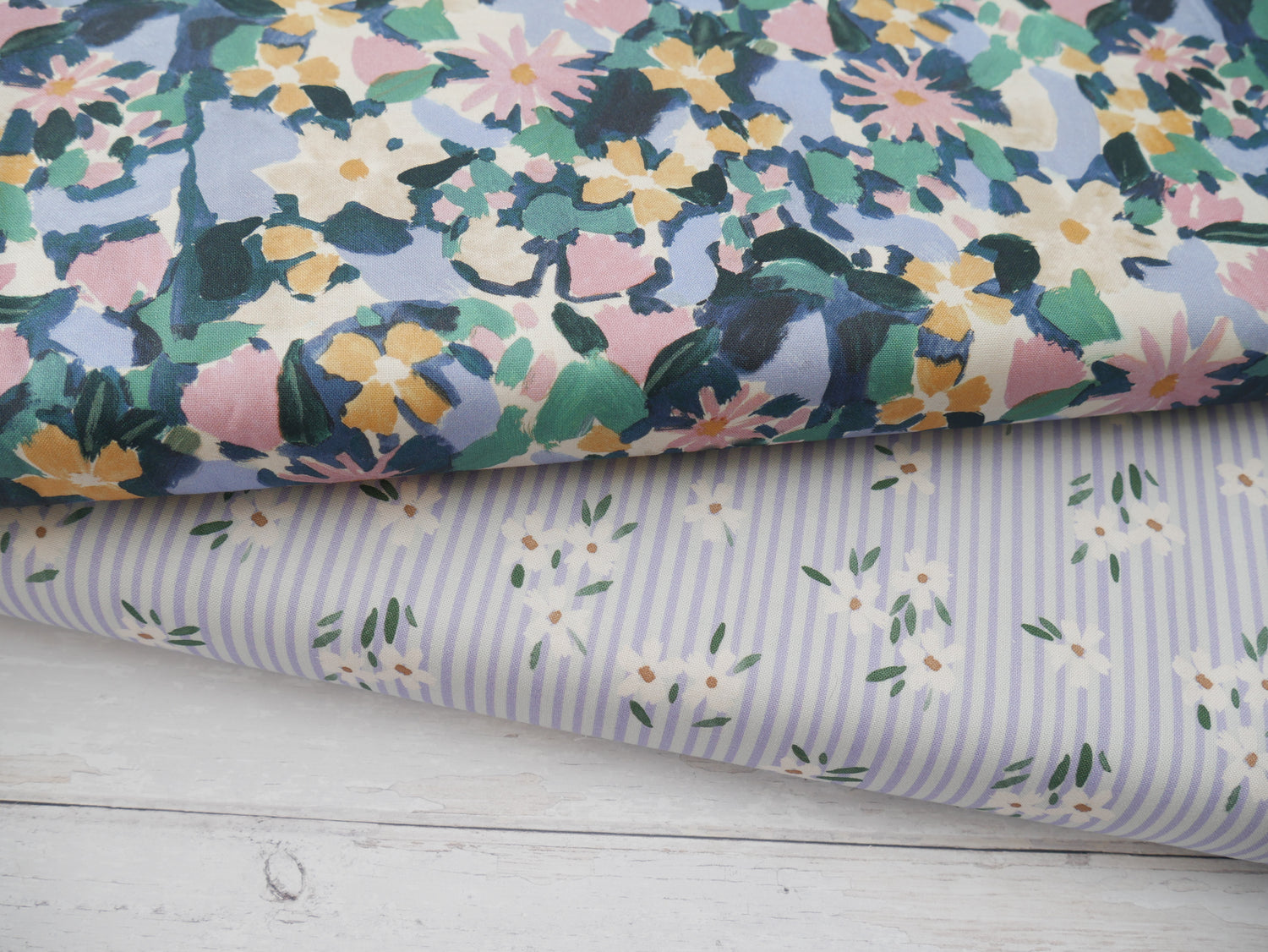 Lewis &amp; Irene Betsy Cornflower Printed Cotton by Bluebellgray-Cotton Fabric-Flying Bobbins Haberdashery