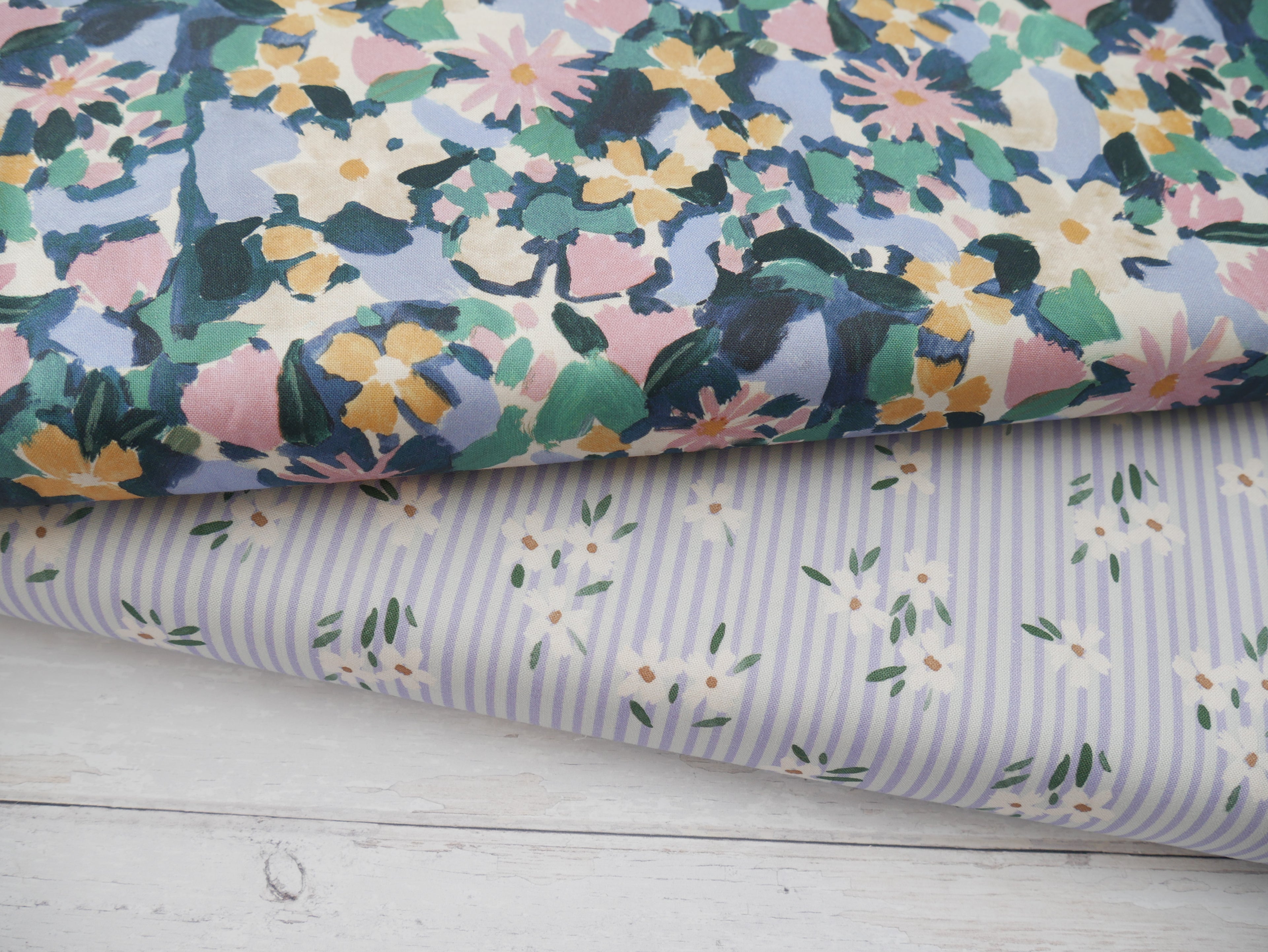 Lewis &amp; Irene Betsy Cornflower Printed Cotton by Bluebellgray-Cotton Fabric-Flying Bobbins Haberdashery