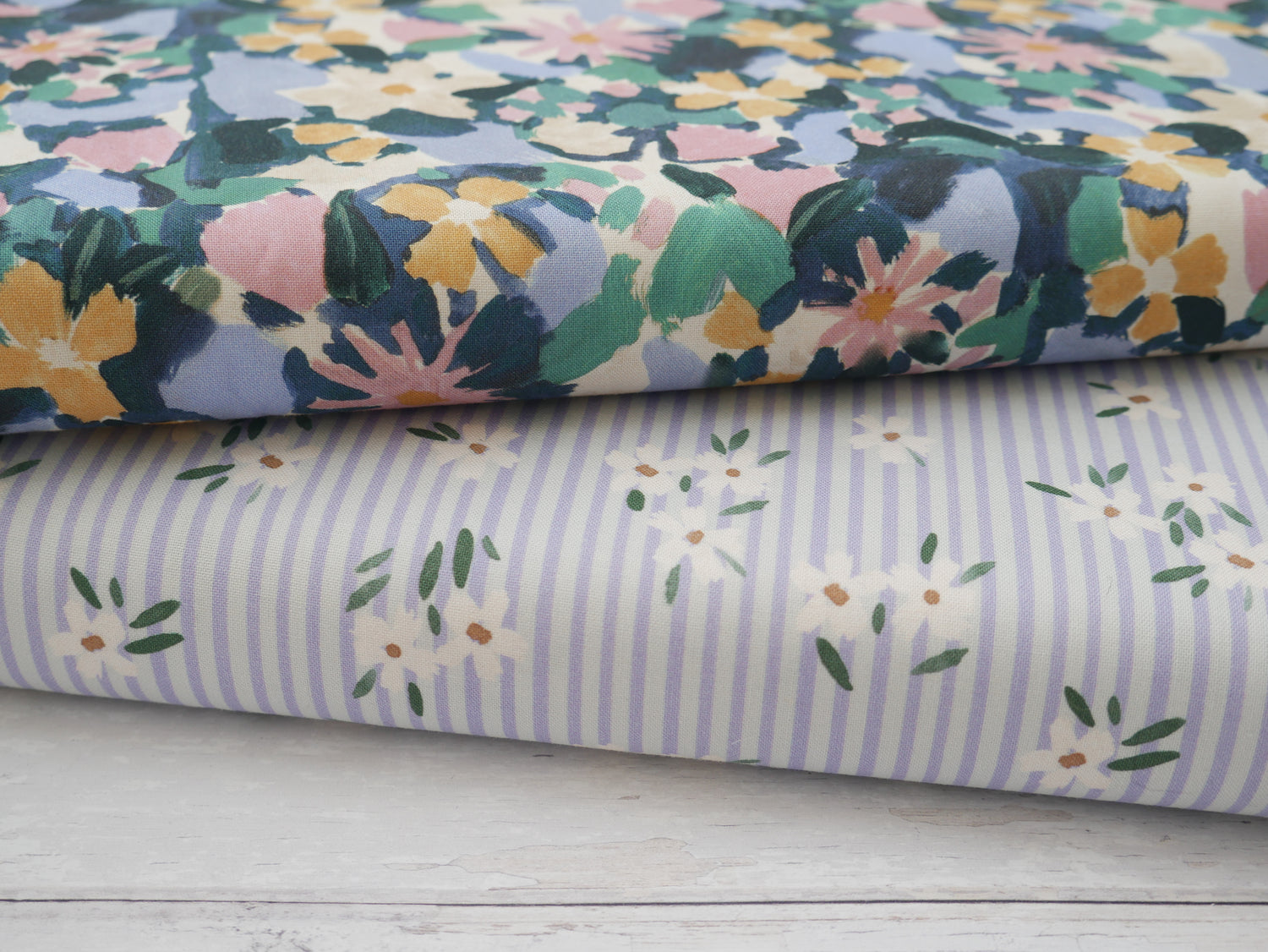 Lewis &amp; Irene Betsy Cornflower Printed Cotton by Bluebellgray-Cotton Fabric-Flying Bobbins Haberdashery