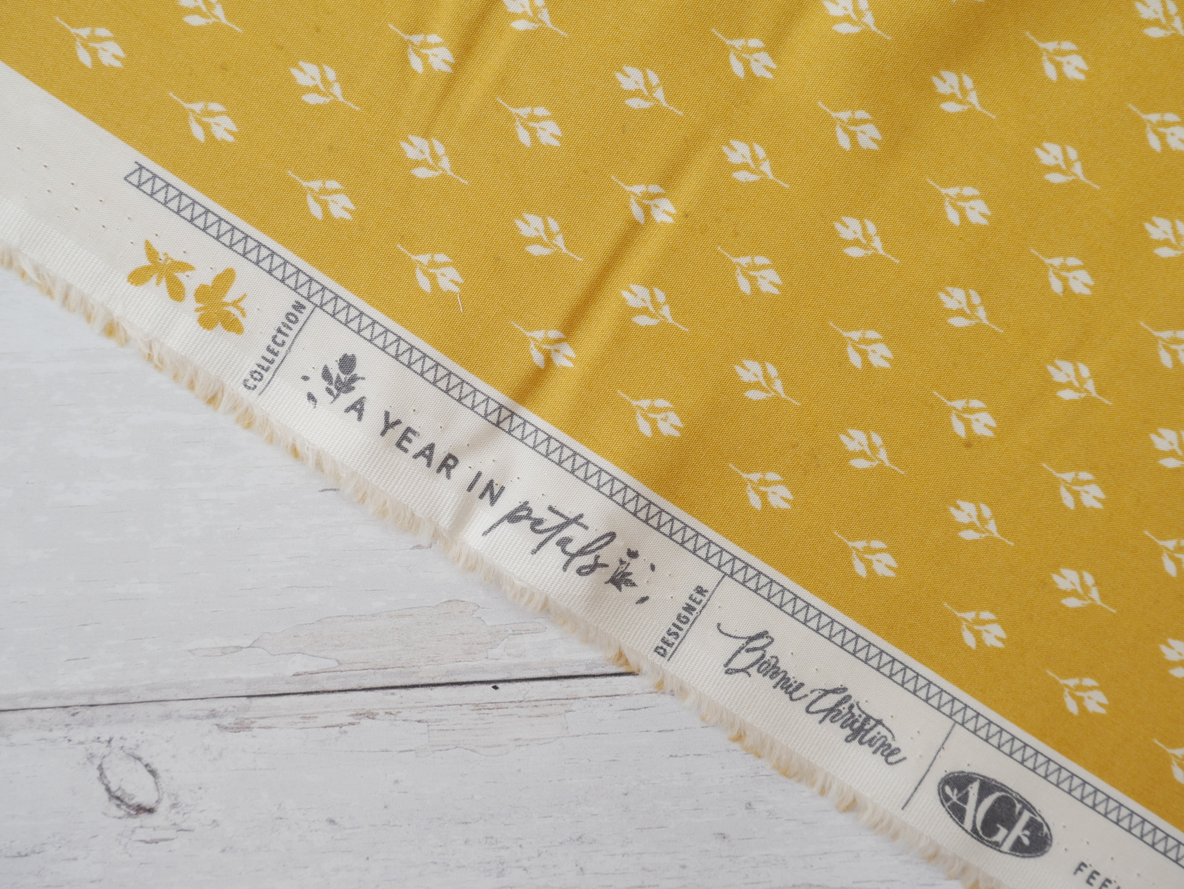Art Gallery Fabrics Harvest Honey from A Year In Petals-Cotton Fabric-Flying Bobbins Haberdashery