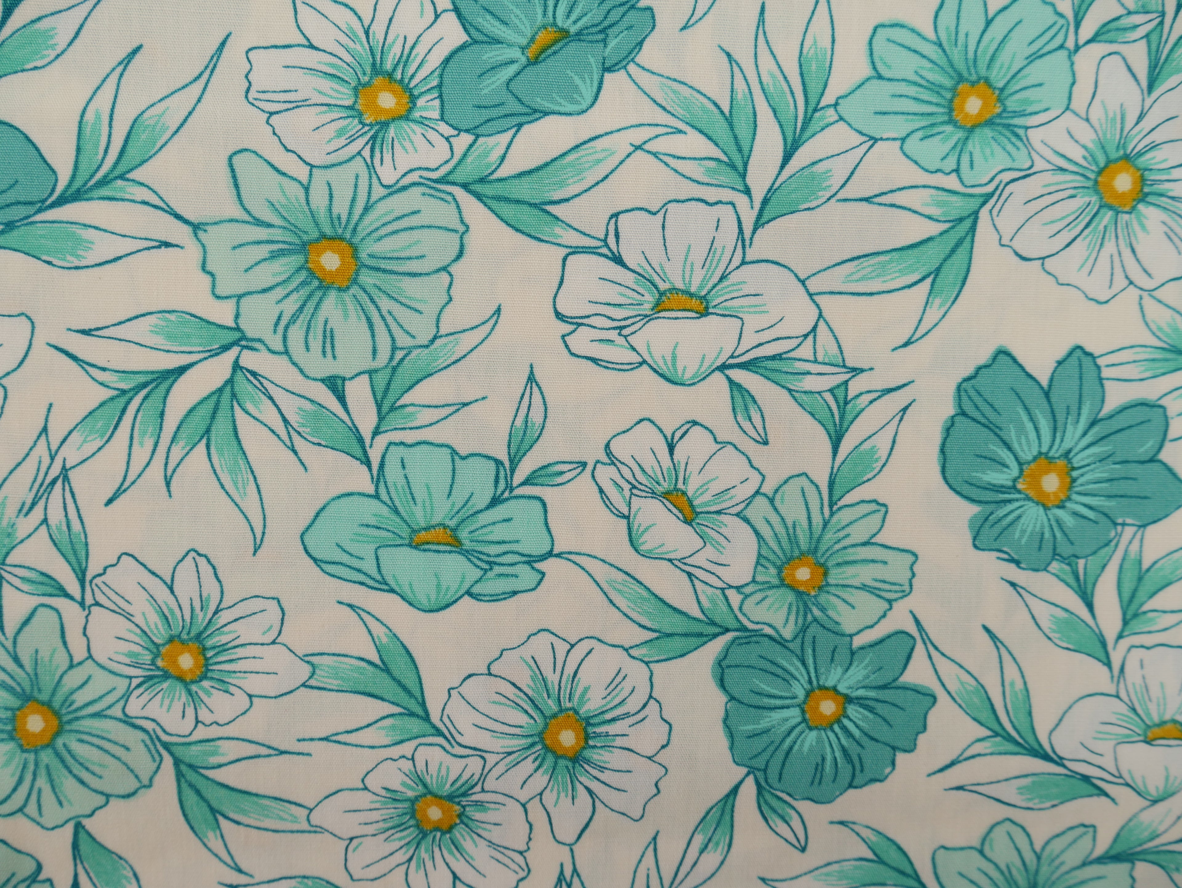 Art Gallery Fabrics Tinted Blooms Lagoon from Bloomcore-Cotton Fabric-Flying Bobbins Haberdashery