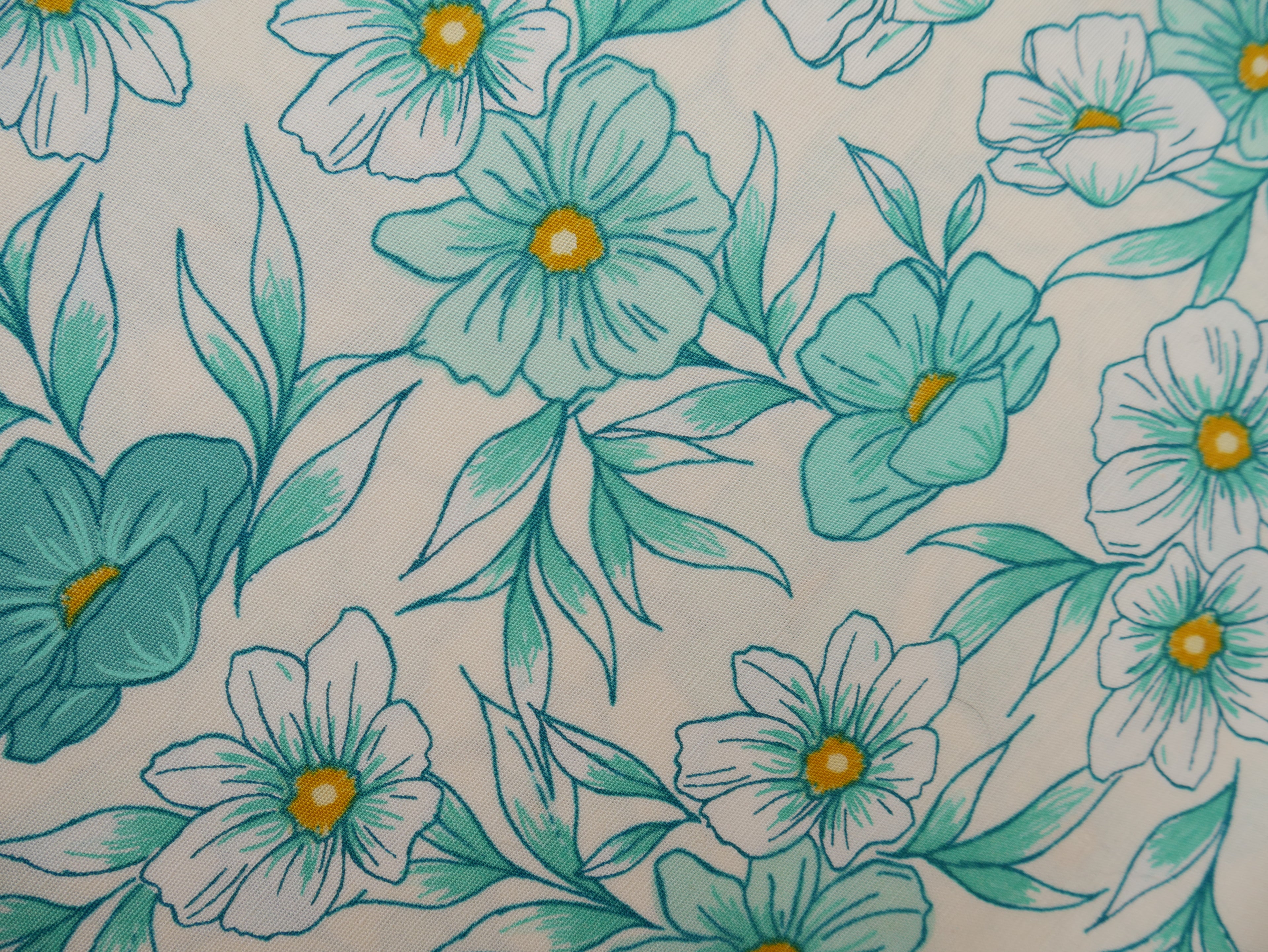 Art Gallery Fabrics Tinted Blooms Lagoon from Bloomcore-Cotton Fabric-Flying Bobbins Haberdashery
