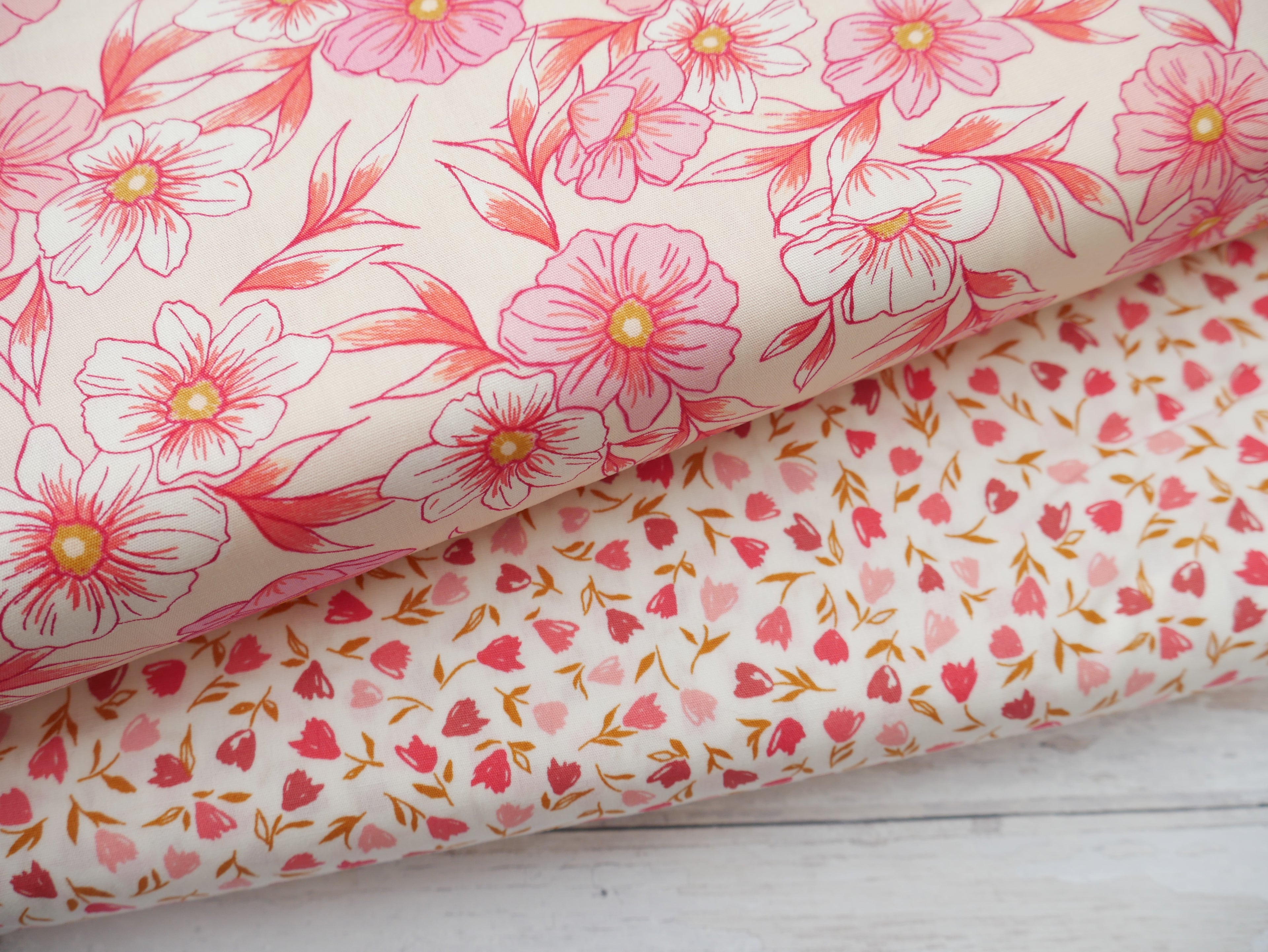 Art Gallery Fabrics Floral Frenzy Blush from Bloomcore-Cotton Fabric-Flying Bobbins Haberdashery
