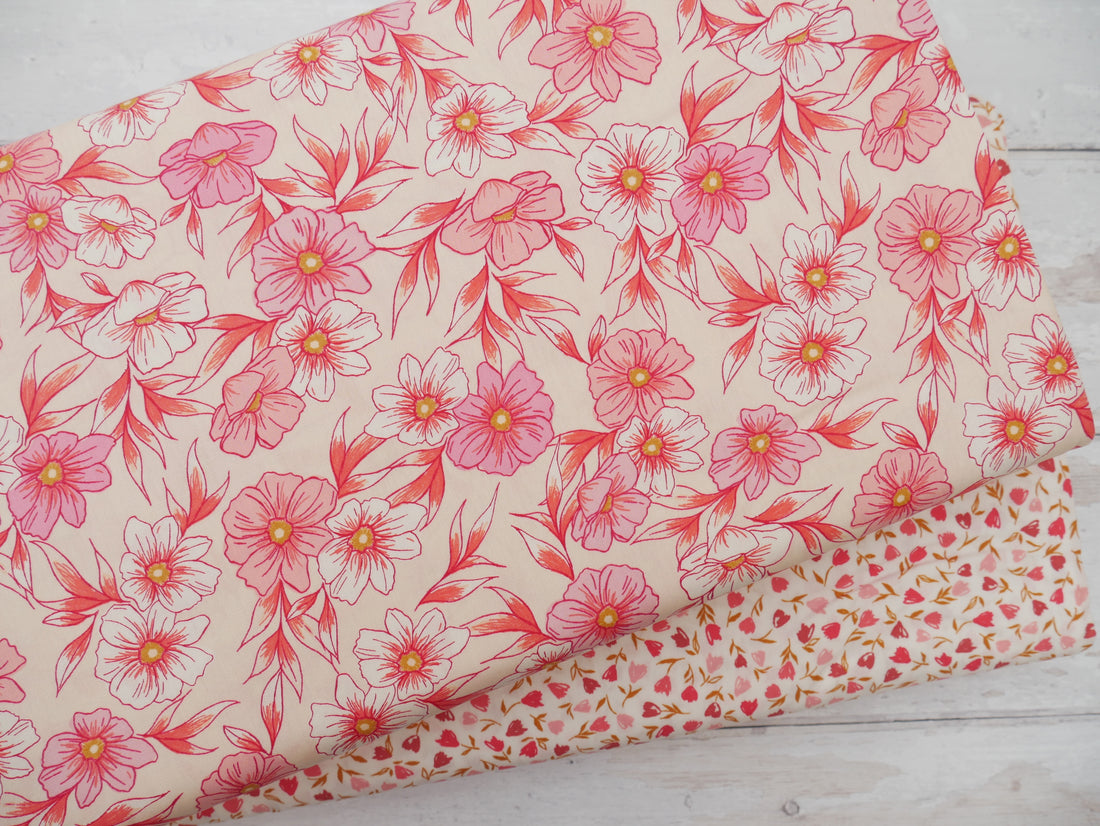 REMNANT BUNDLE - Art Gallery Fabrics Bloomcore, 1 x 0.6m &amp; 1 x 0.5m-Cotton Fabric-Flying Bobbins Haberdashery