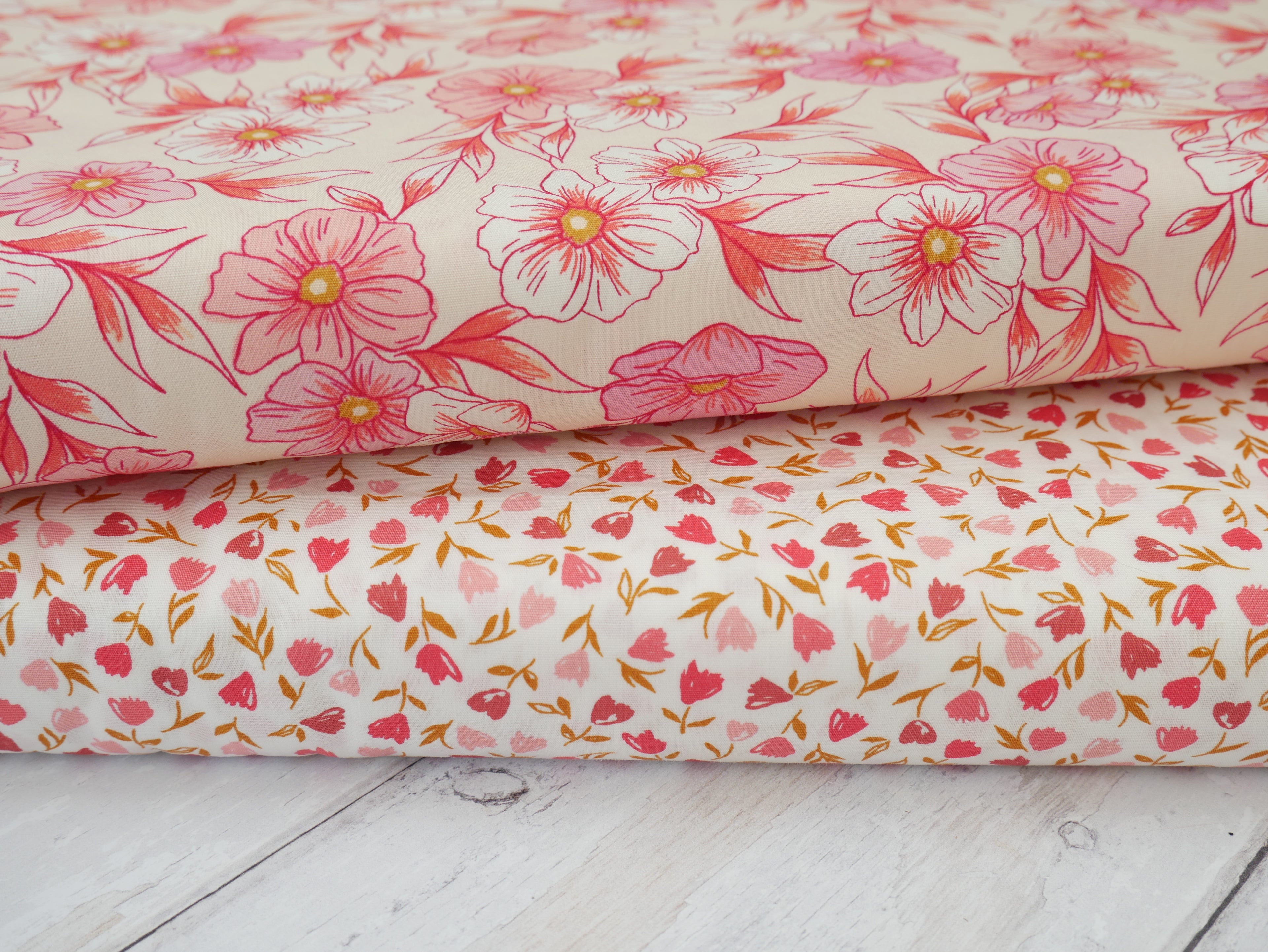 Art Gallery Fabrics Floral Frenzy Blush from Bloomcore-Cotton Fabric-Flying Bobbins Haberdashery