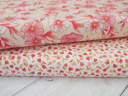 Art Gallery Fabrics Floral Frenzy Blush from Bloomcore-Cotton Fabric-Flying Bobbins Haberdashery