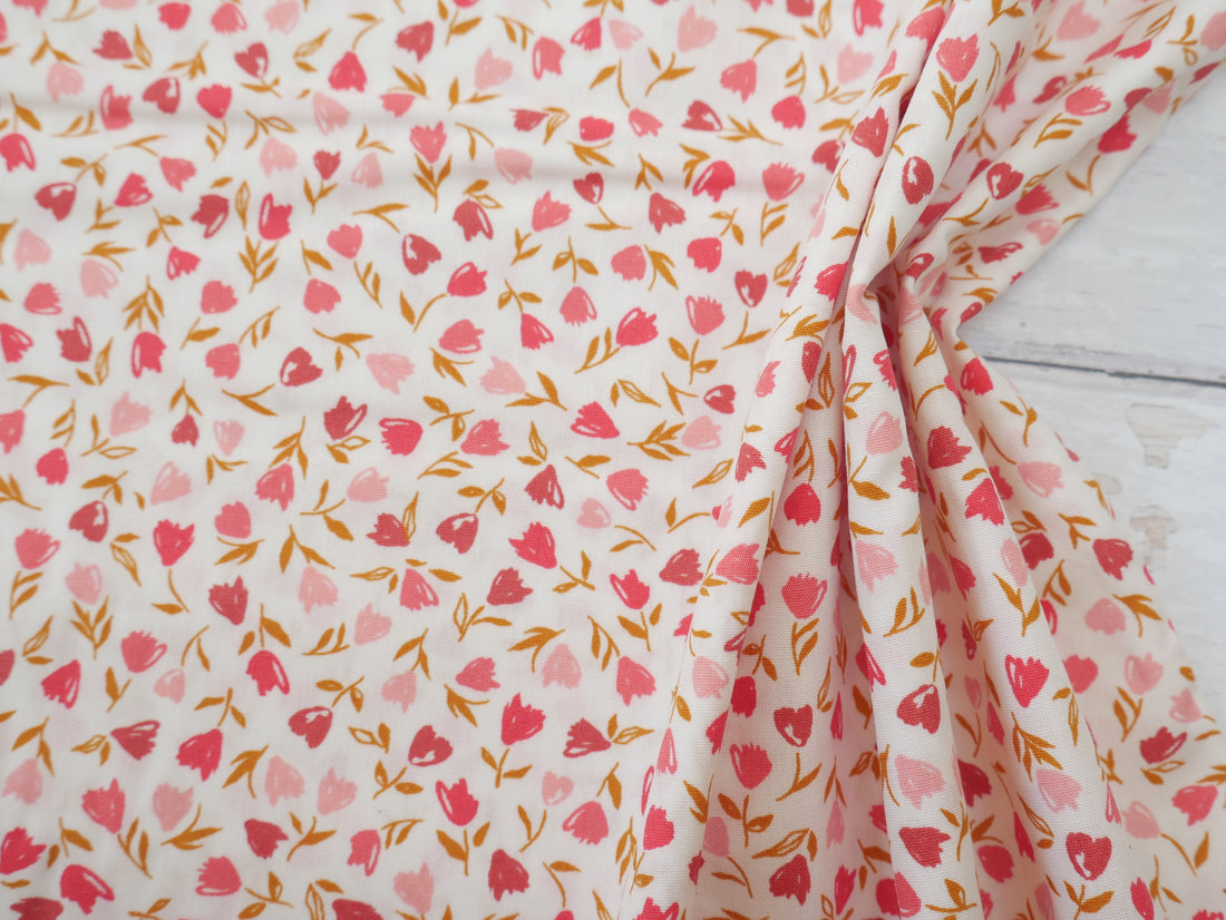 Art Gallery Fabrics Floral Frenzy Blush from Bloomcore-Cotton Fabric-Flying Bobbins Haberdashery