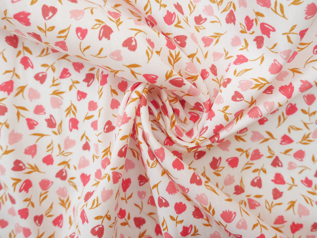 Art Gallery Fabrics Floral Frenzy Blush from Bloomcore-Cotton Fabric-Flying Bobbins Haberdashery