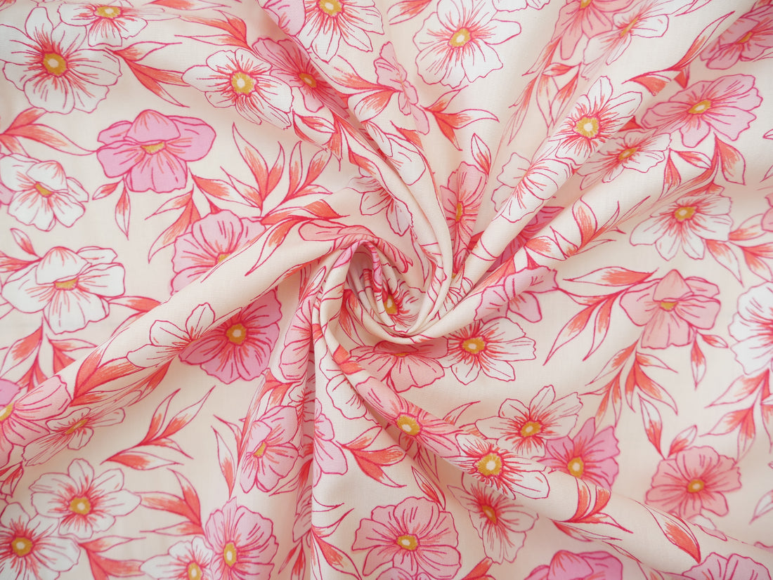 Art Gallery Fabrics Tinted Blooms Blush from Bloomcore-Cotton Fabric-Flying Bobbins Haberdashery