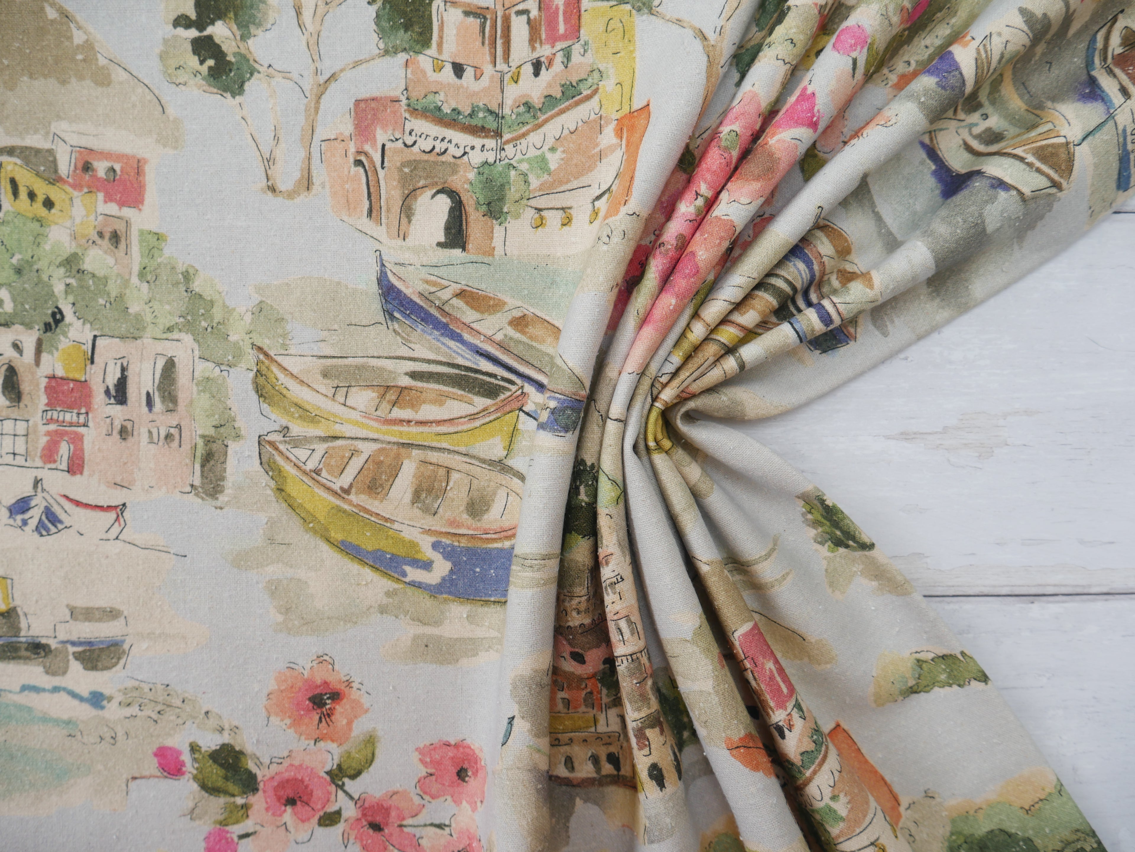 Bronte Dress Kit - Silk Cassia Noil in Venice Print-Sewing Kit-Flying Bobbins Haberdashery