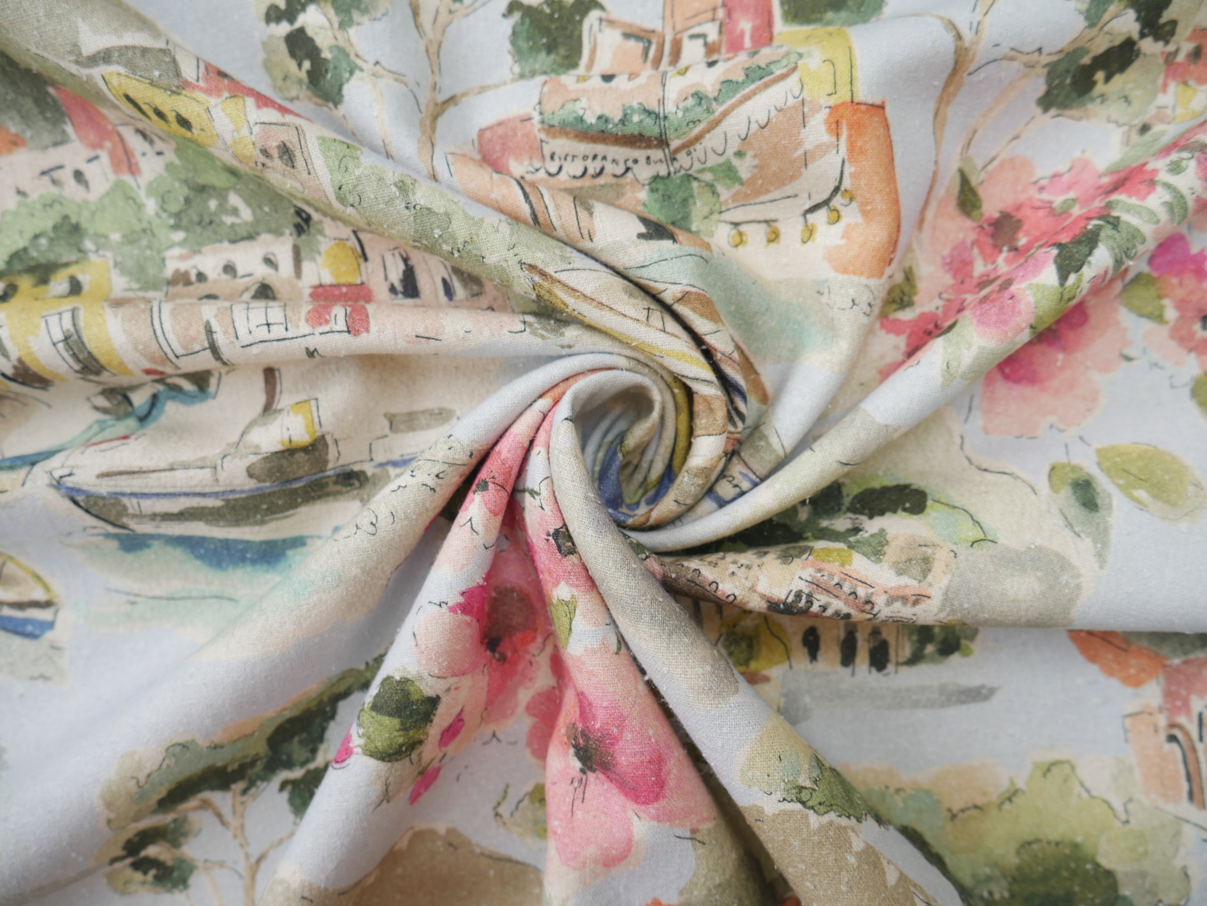 Bronte Dress Kit - Silk Cassia Noil in Venice Print-Sewing Kit-Flying Bobbins Haberdashery