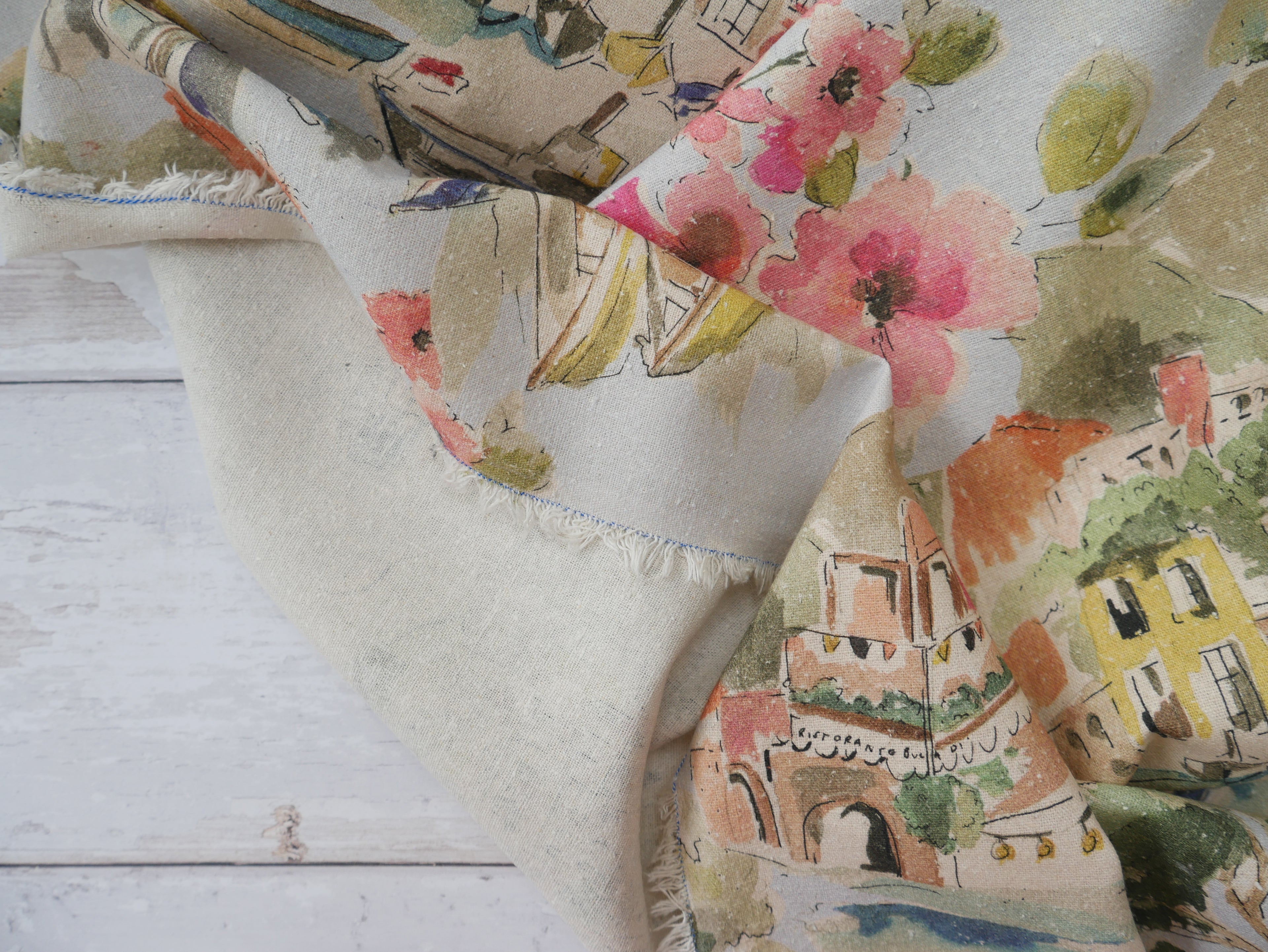 Bronte Dress Kit - Silk Cassia Noil in Venice Print-Sewing Kit-Flying Bobbins Haberdashery