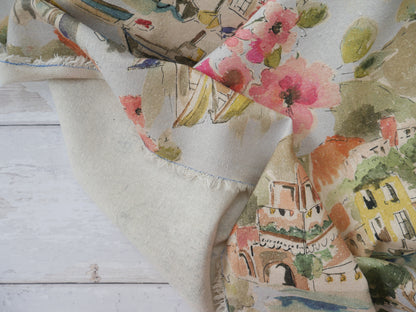 Bronte Dress Kit - Silk Cassia Noil in Venice Print-Sewing Kit-Flying Bobbins Haberdashery