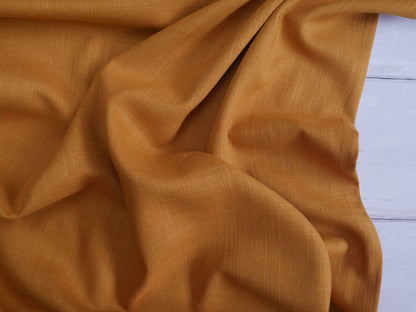 Linen Viscose in Ochre-Fabric-Flying Bobbins Haberdashery