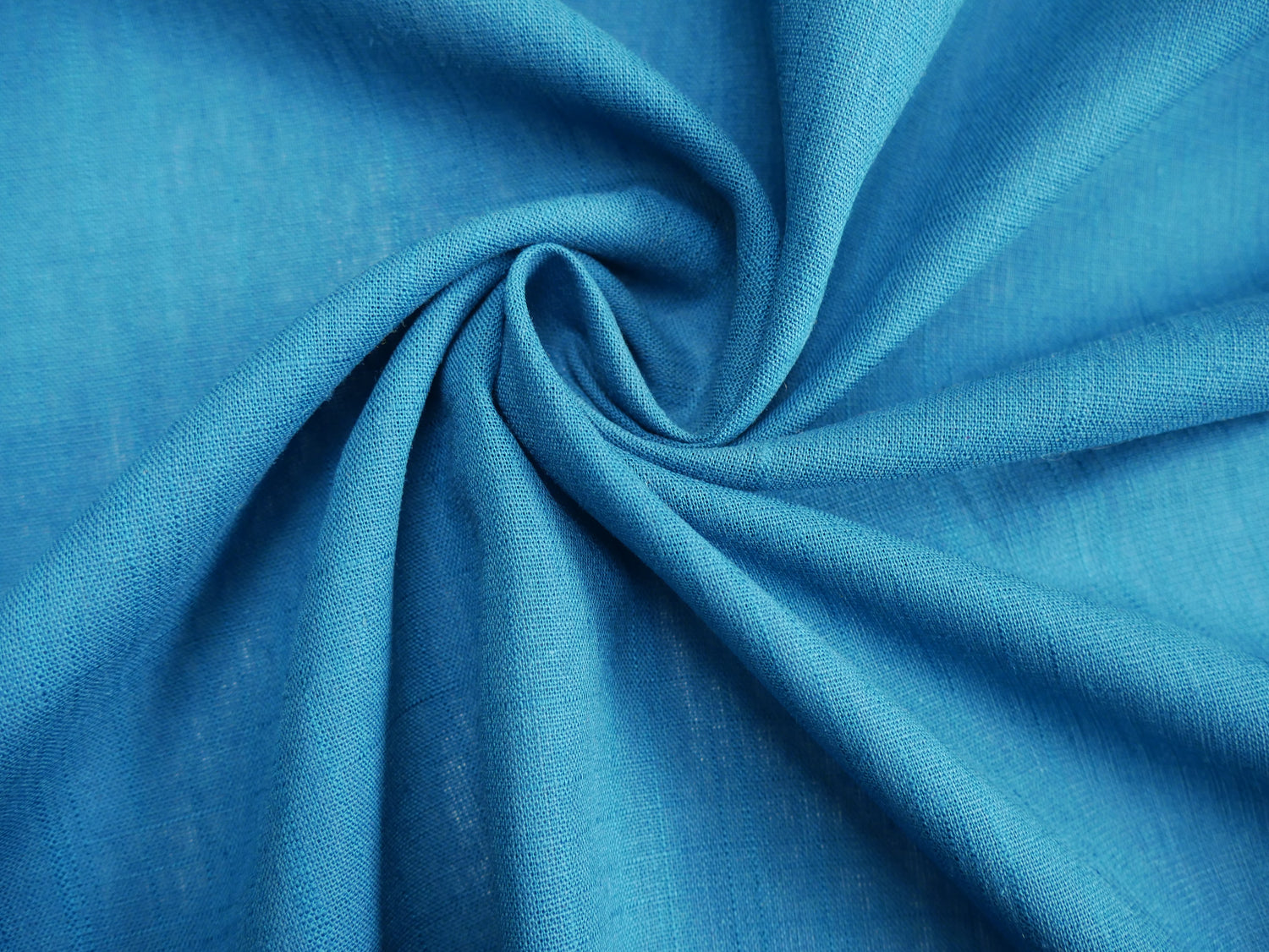 Linen Viscose in Peacock-Fabric-Flying Bobbins Haberdashery
