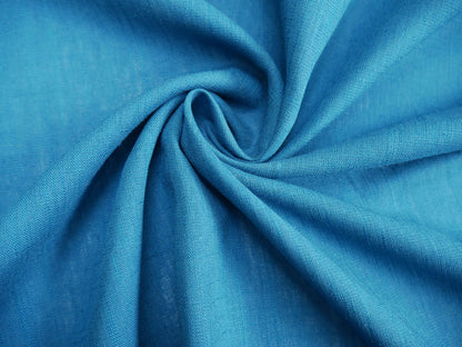 Linen Viscose in Peacock-Fabric-Flying Bobbins Haberdashery