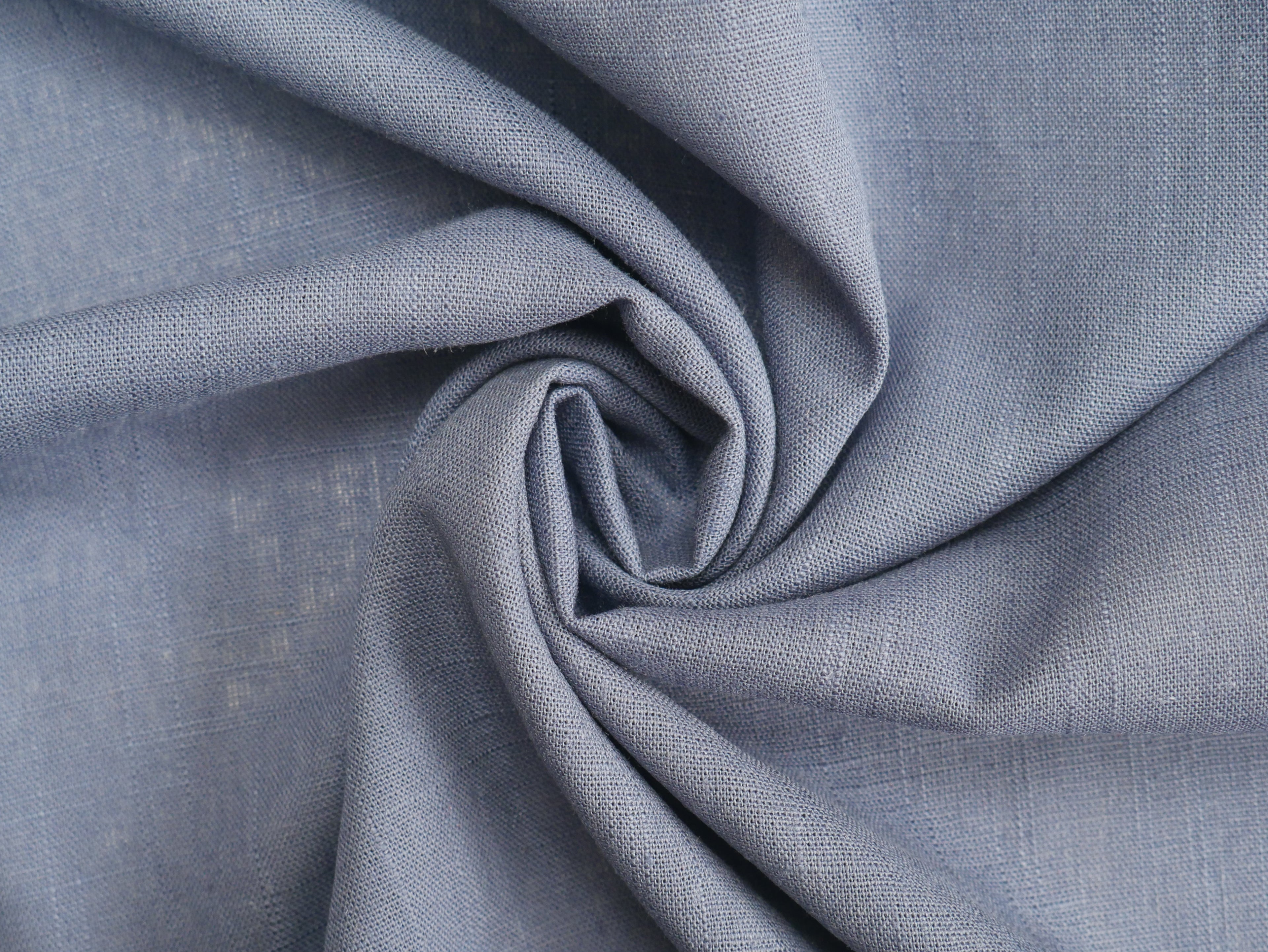 Linen Viscose in Denim Blue-Fabric-Flying Bobbins Haberdashery