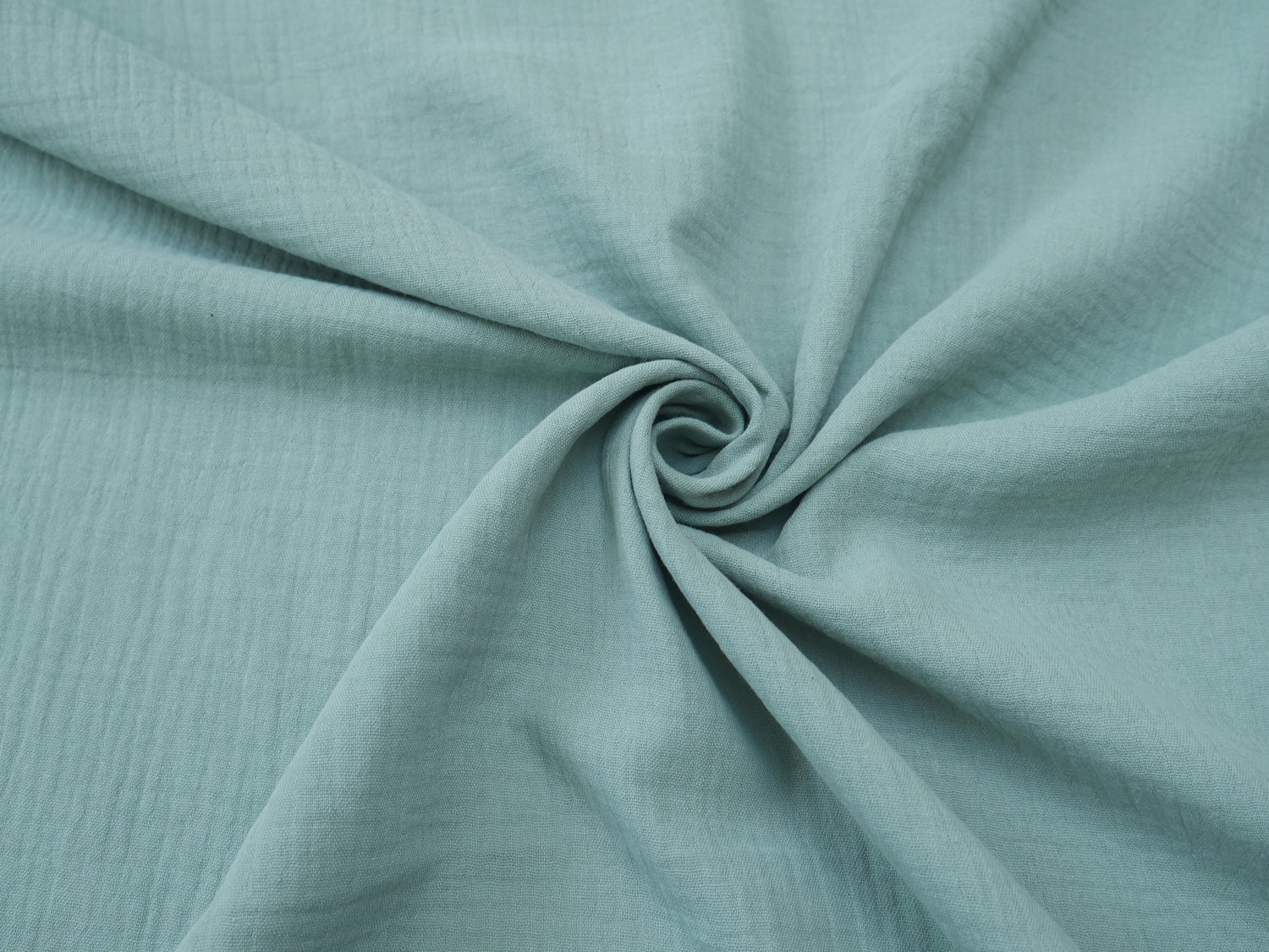 Soft Cotton Double Gauze in Aquamarine-Cotton Fabric-Flying Bobbins Haberdashery