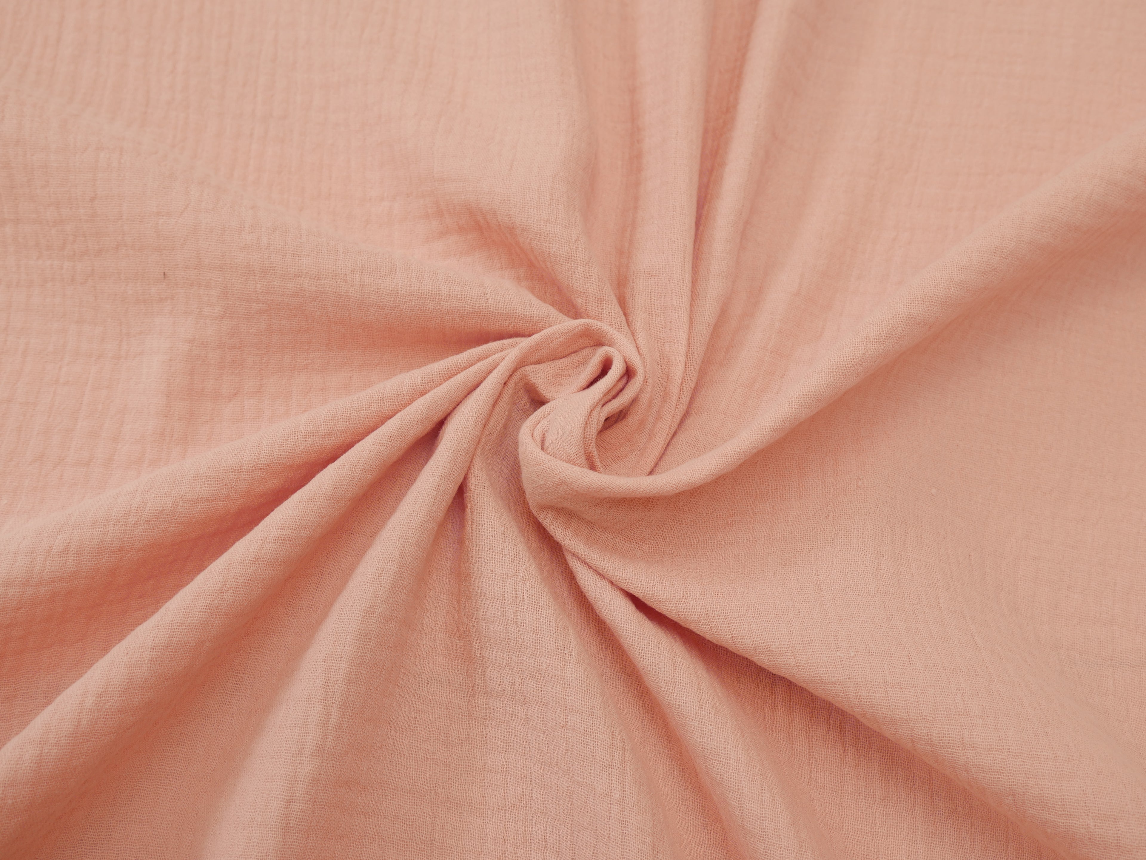 Soft Cotton Double Gauze in Soft Pink-Cotton Fabric-Flying Bobbins Haberdashery