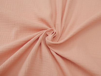 Soft Cotton Double Gauze in Soft Pink-Cotton Fabric-Flying Bobbins Haberdashery