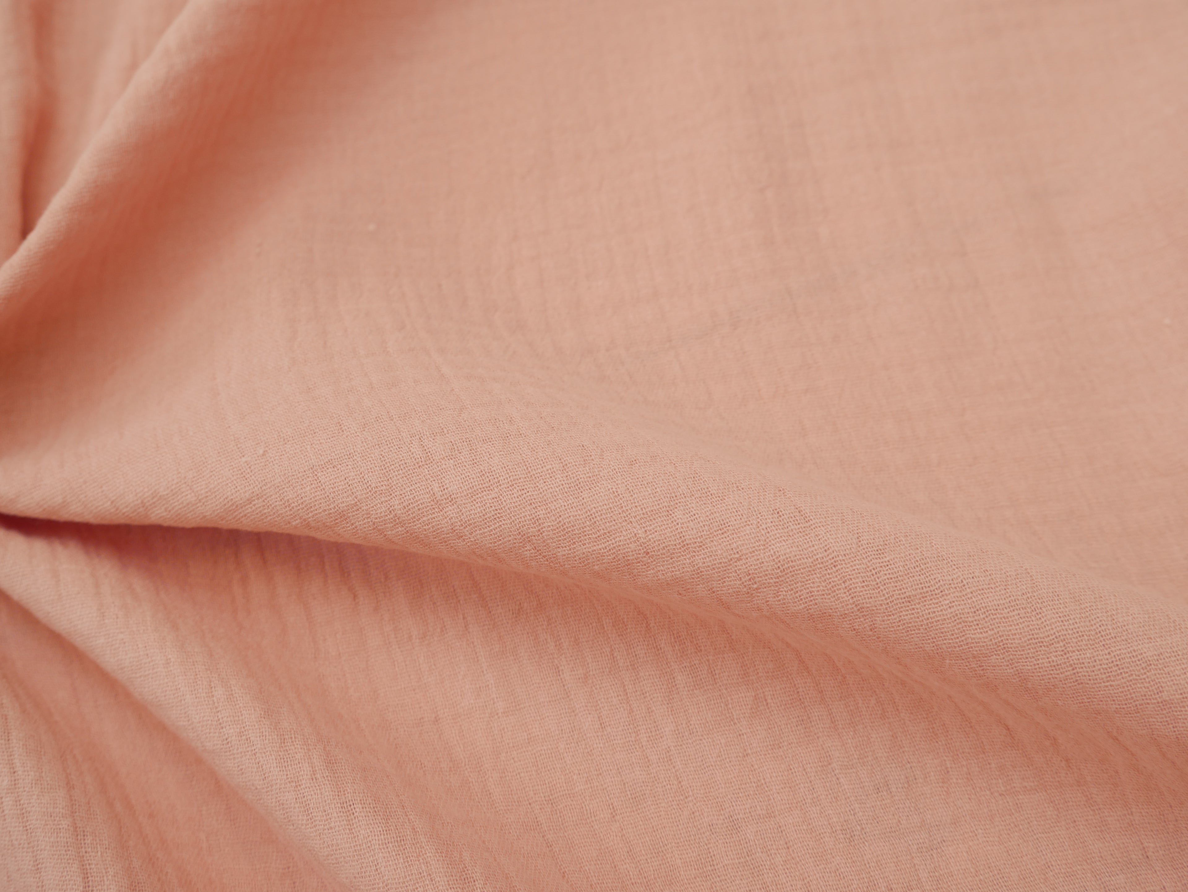 Soft Cotton Double Gauze in Soft Pink-Cotton Fabric-Flying Bobbins Haberdashery