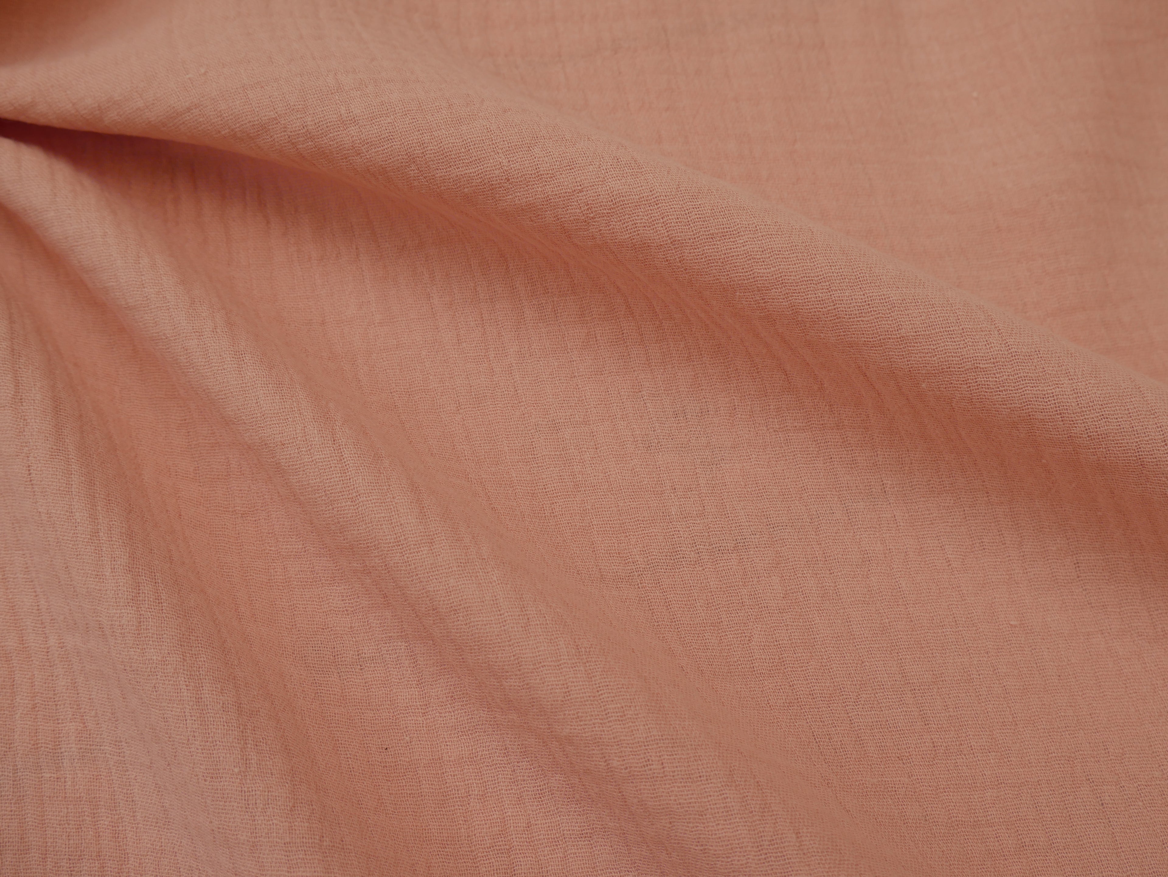 Soft Cotton Double Gauze in Soft Pink-Cotton Fabric-Flying Bobbins Haberdashery